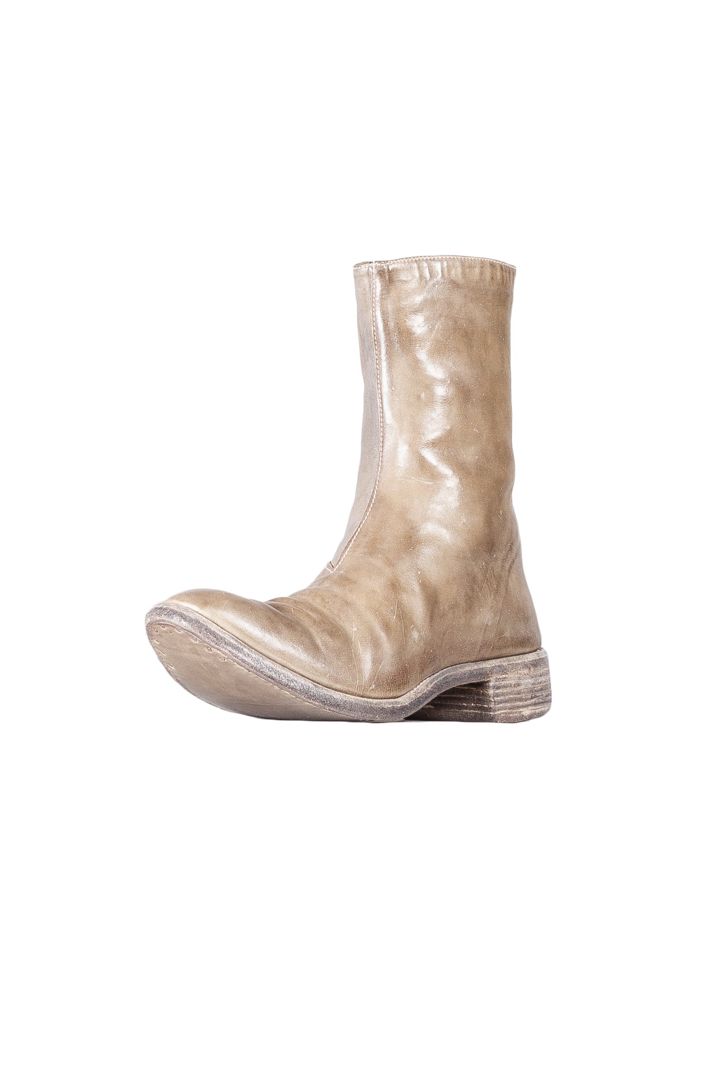 Object Dyed Lined Diagonal Zip Goodyear Boot
