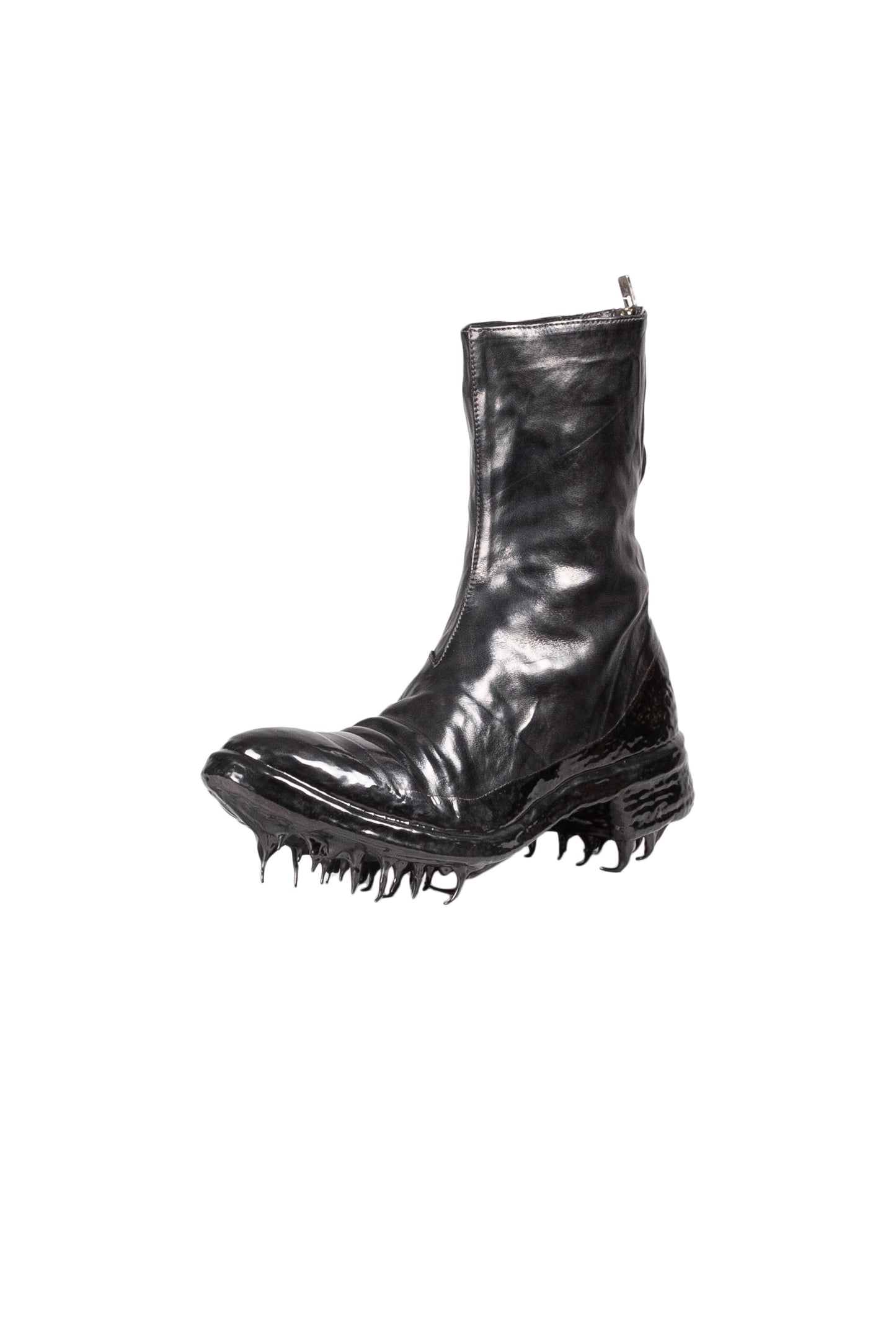 Object Dyed Lined Rubber Drip Diagonal Zip Goodyear Boot