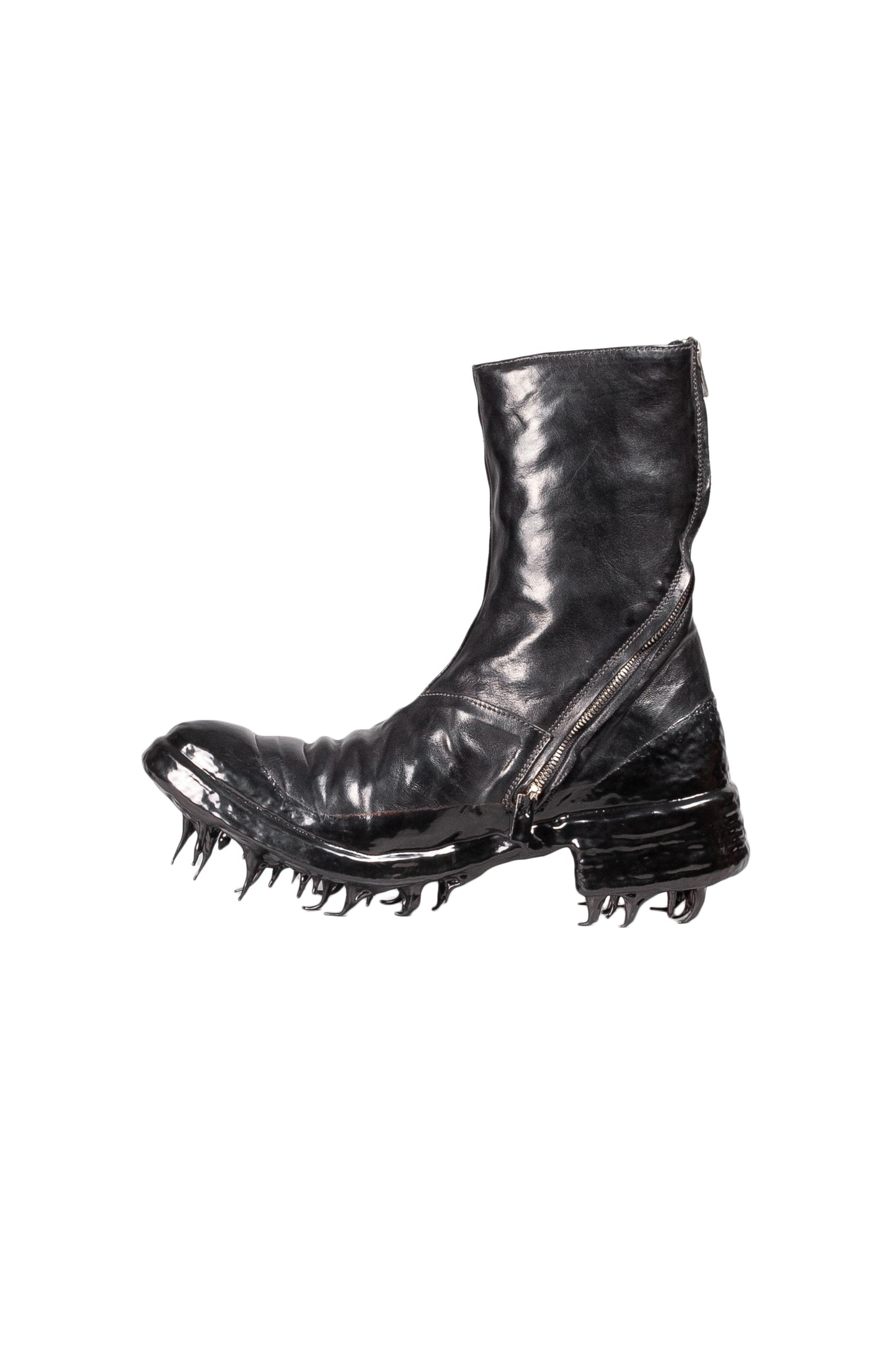Object Dyed Lined Rubber Drip Diagonal Zip Goodyear Boot