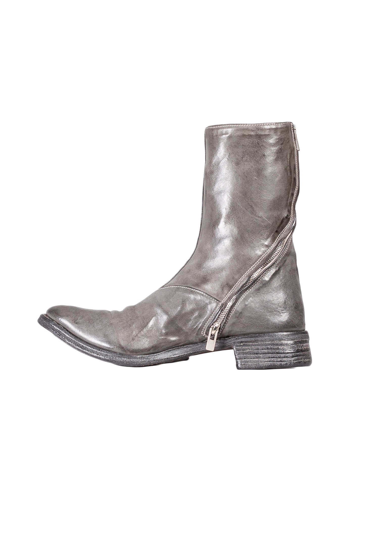 Object Dyed Lined Diagonal Zip Goodyear Boot