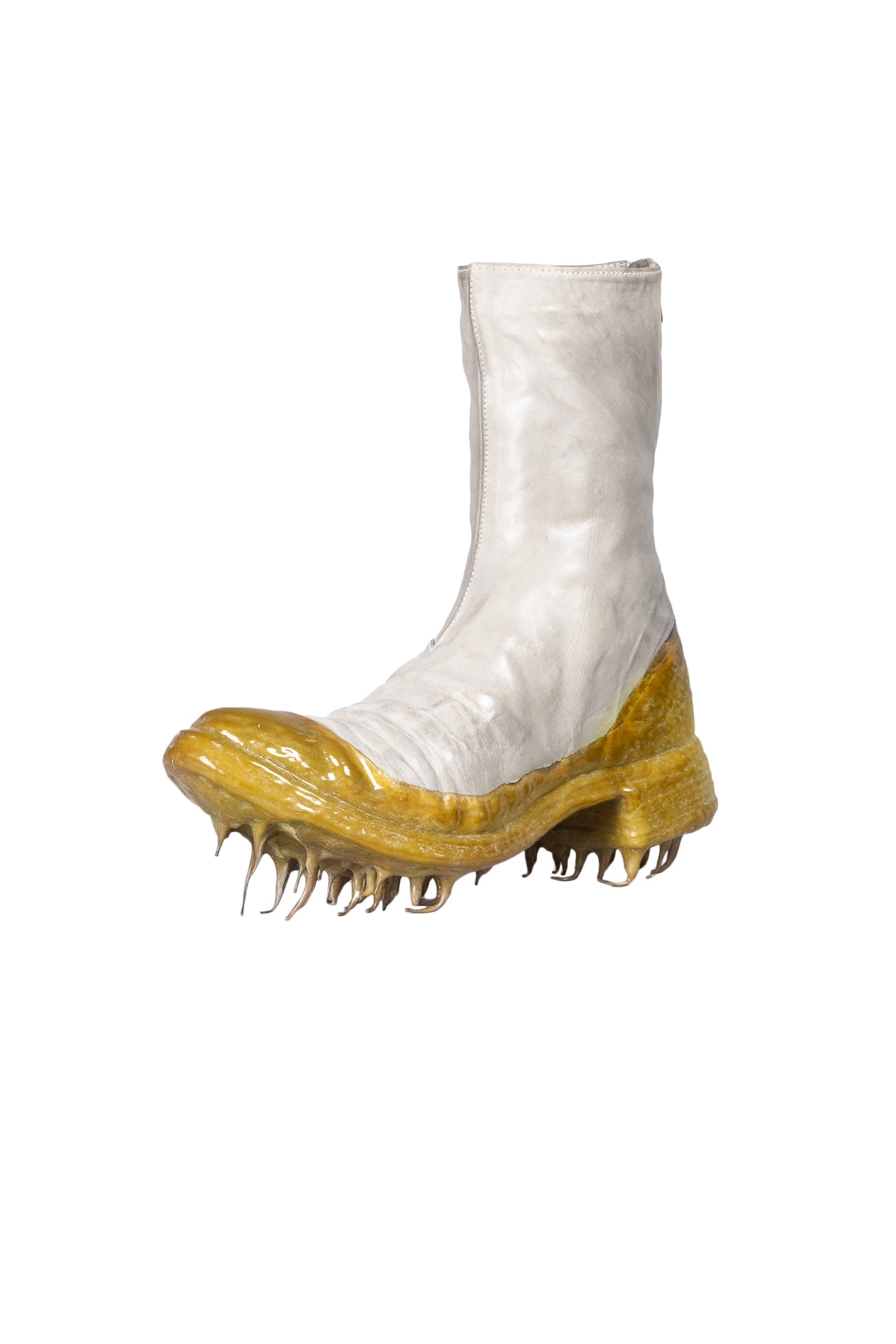 Object Dyed Lined Rubber Drip Diagonal Zip Goodyear Boot