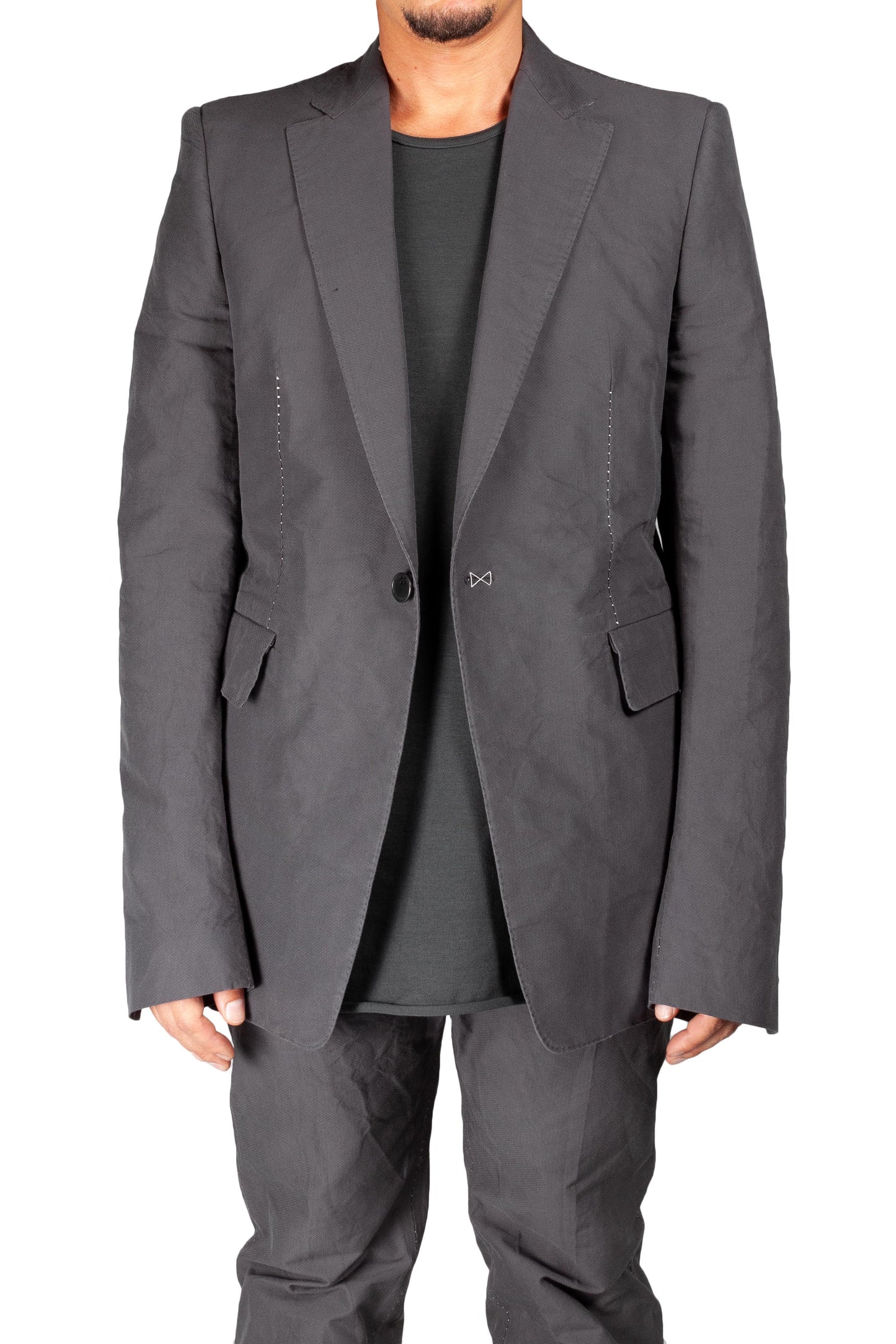 Unlined Contrast Meltchain Suit