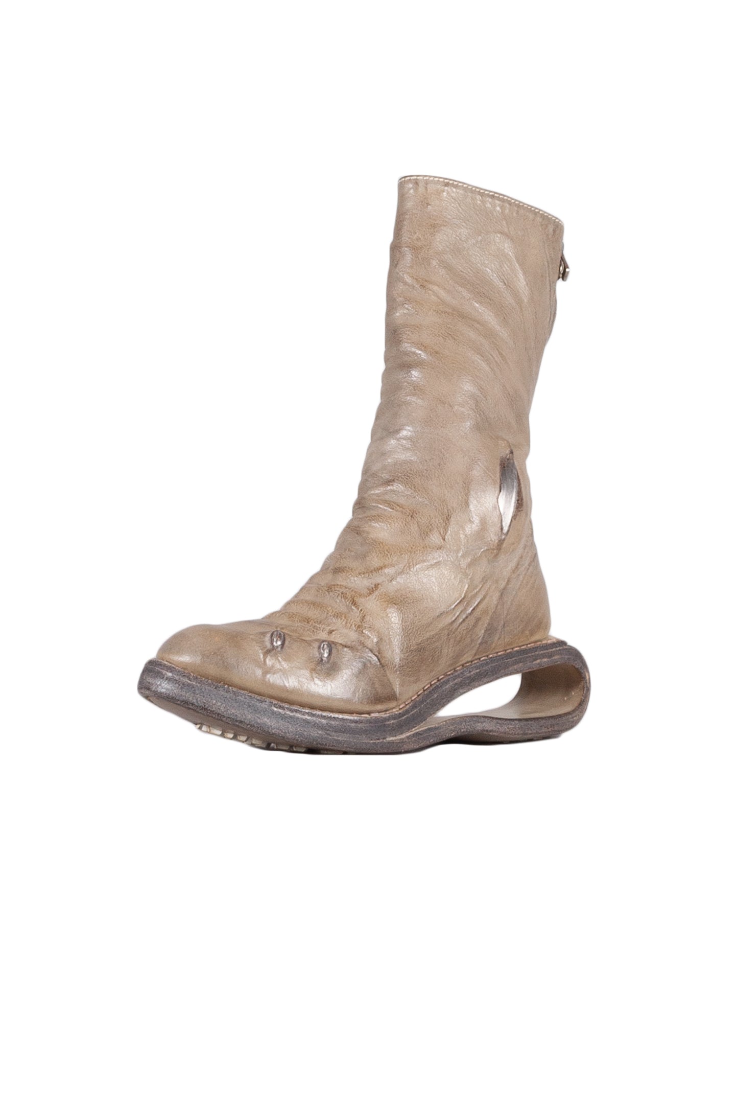 U-Sole Prosthetic Diagonal Zip Lined Goodyear Boot