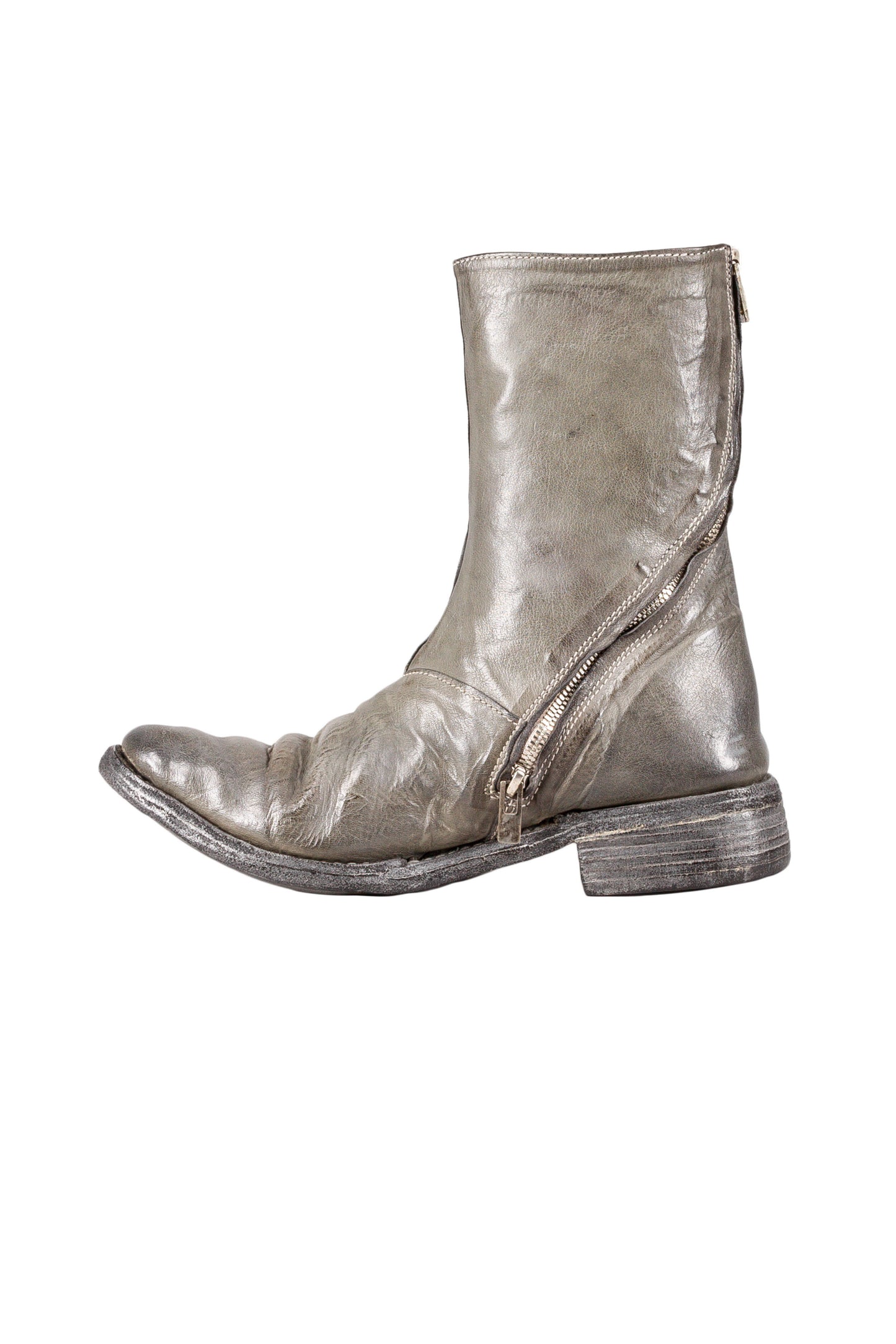 Object Dyed Lined Diagonal Zip Goodyear Boot