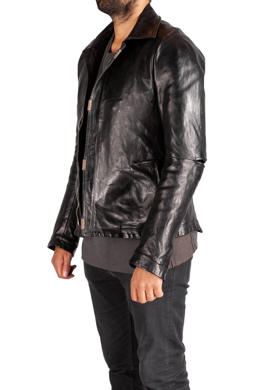 Object Dyed Lined Scarstitched Jacket