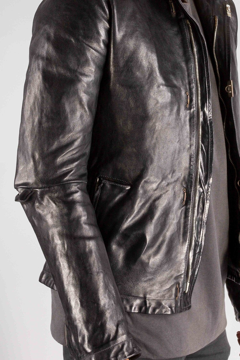 Object Dyed Lined Scarstitched Jacket