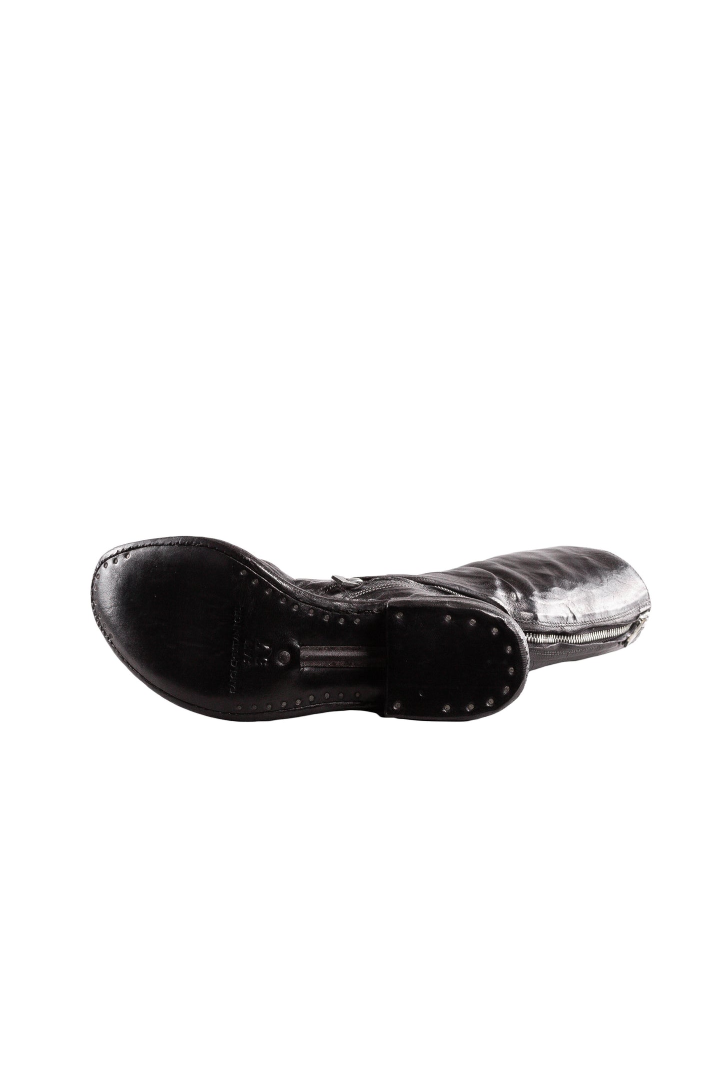 Object Dyed Lined Long Diagonal Zip Goodyear Boot