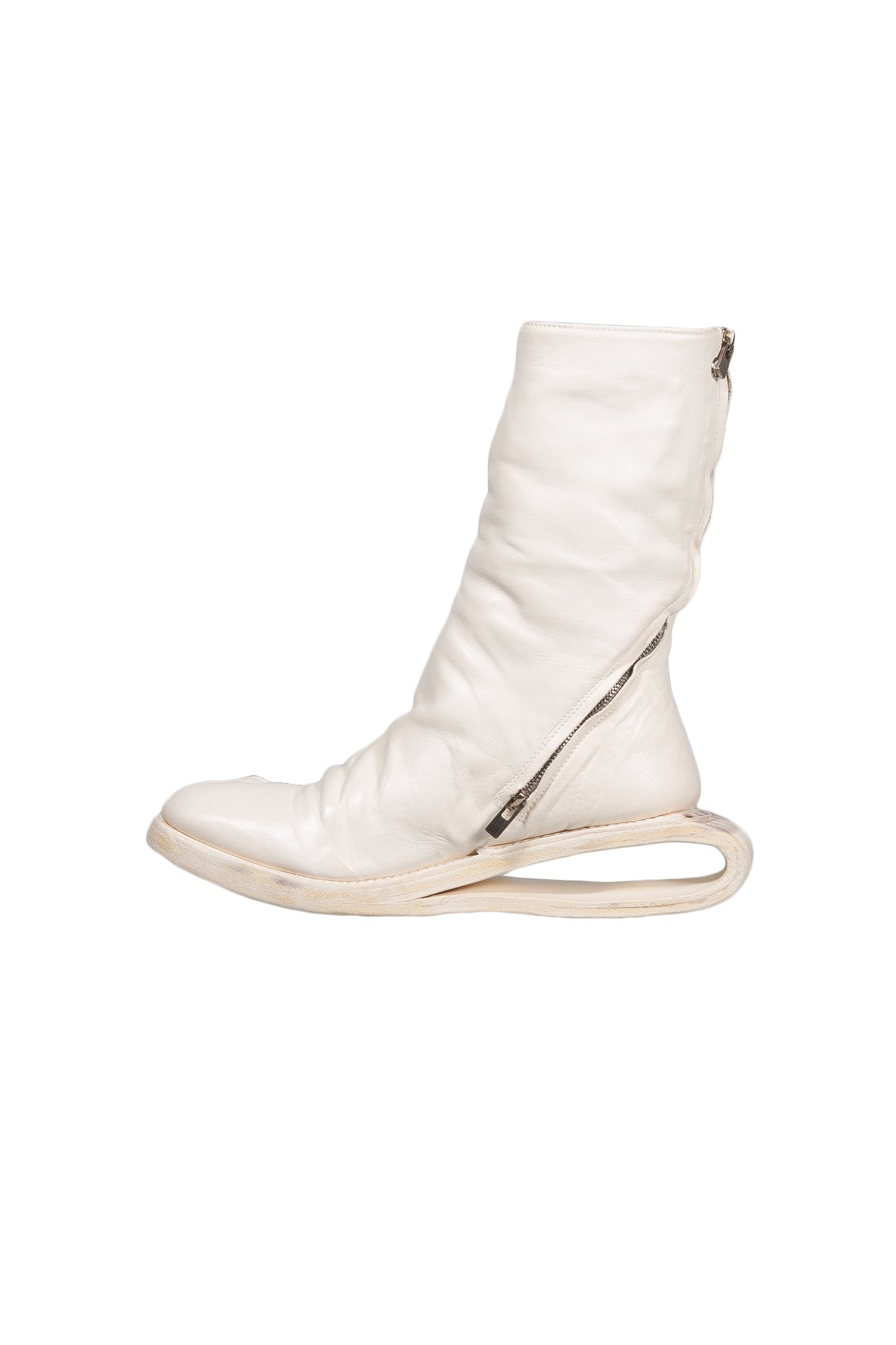 U-Sole Prosthetic Diagonal Zip Lined Goodyear Boot