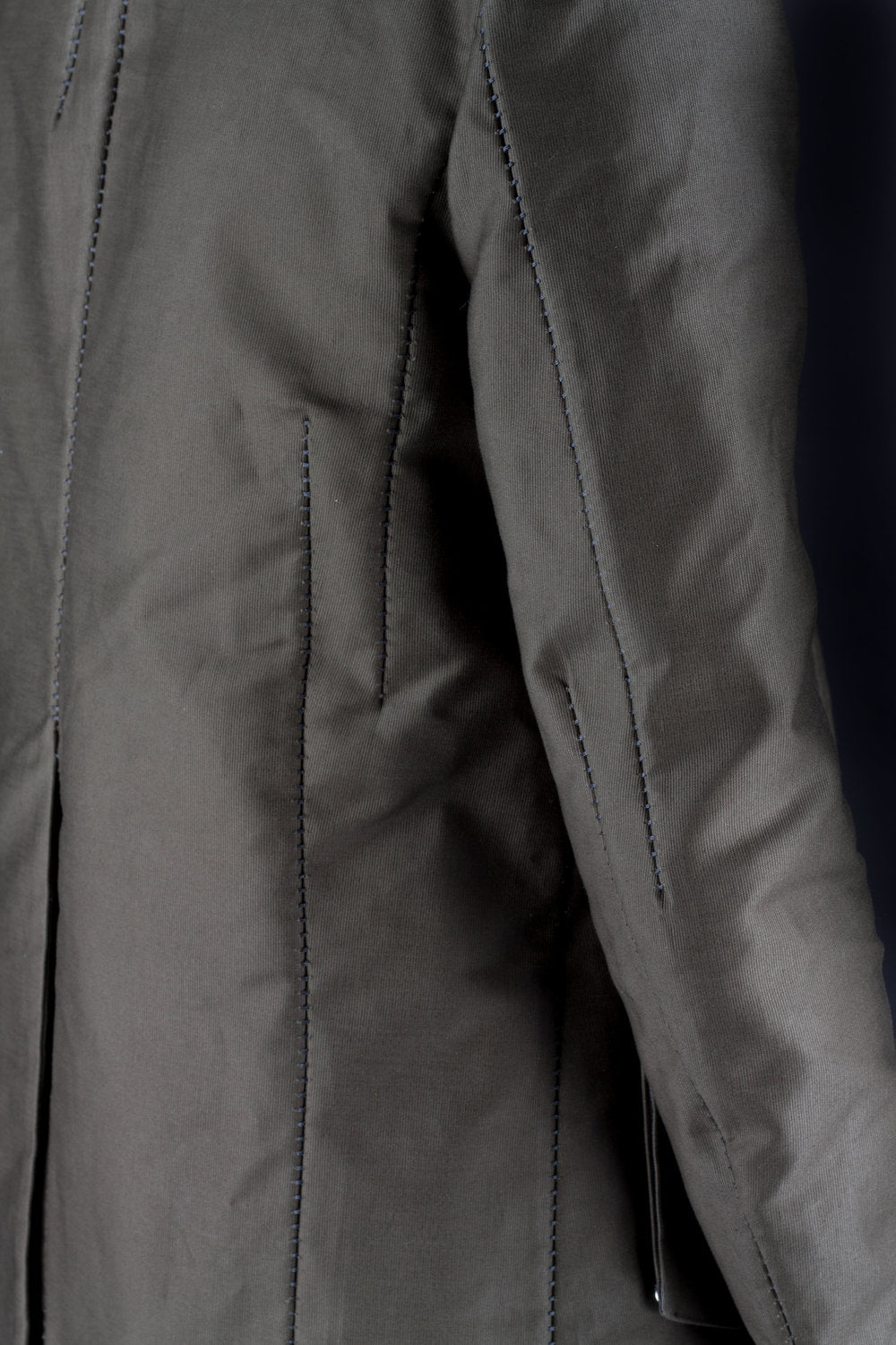 Unlined Visible Overlock Dead End Caban