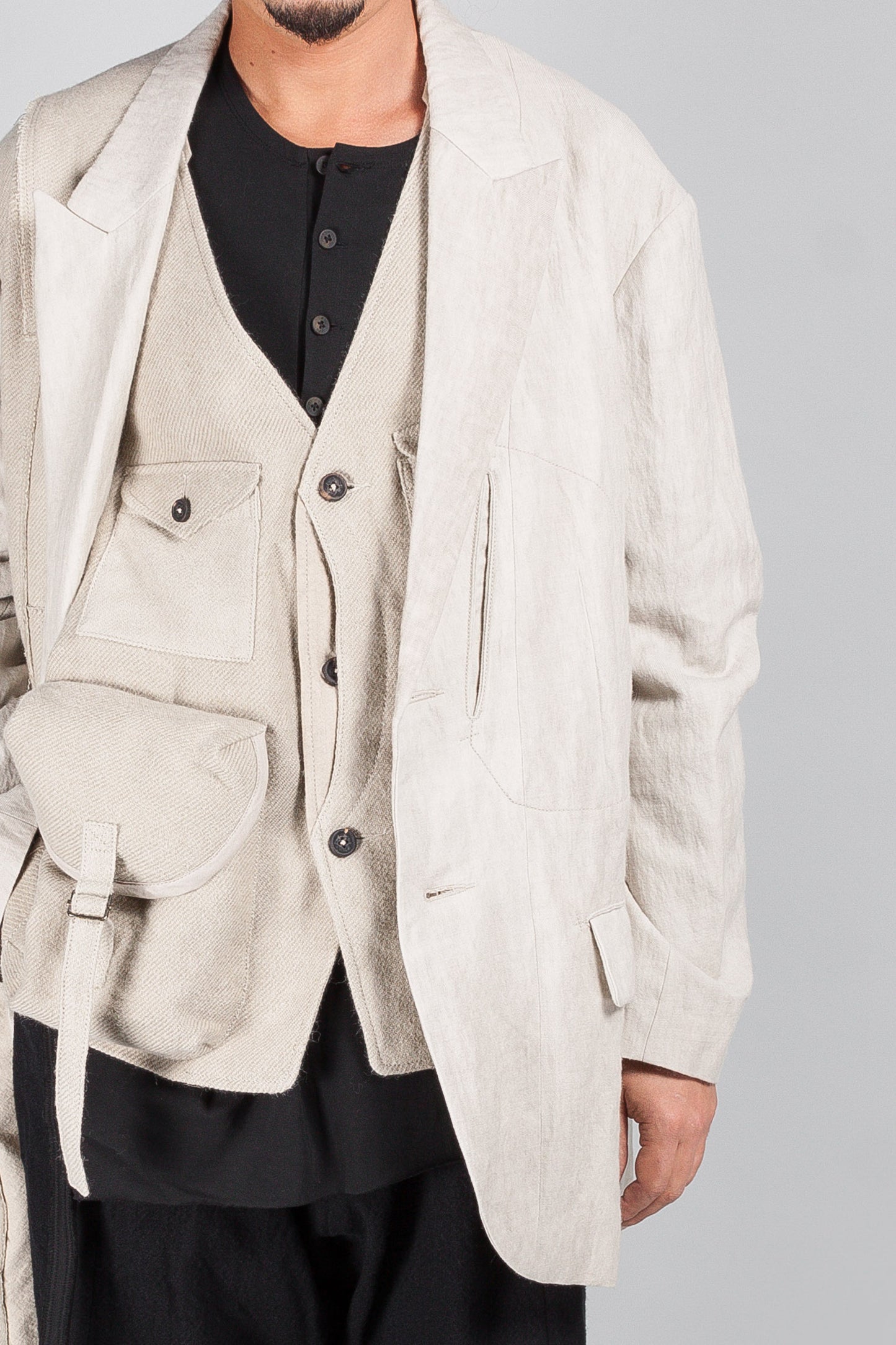Asymmetric Patch Blazer