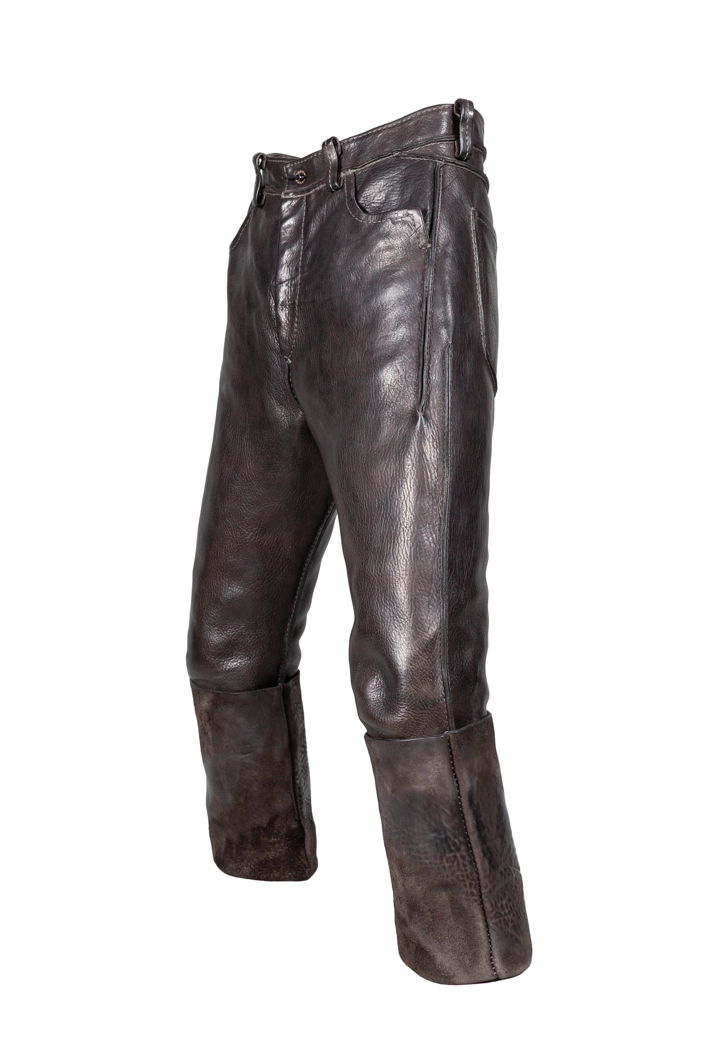 Four-Pocket Pony Leather Trousers