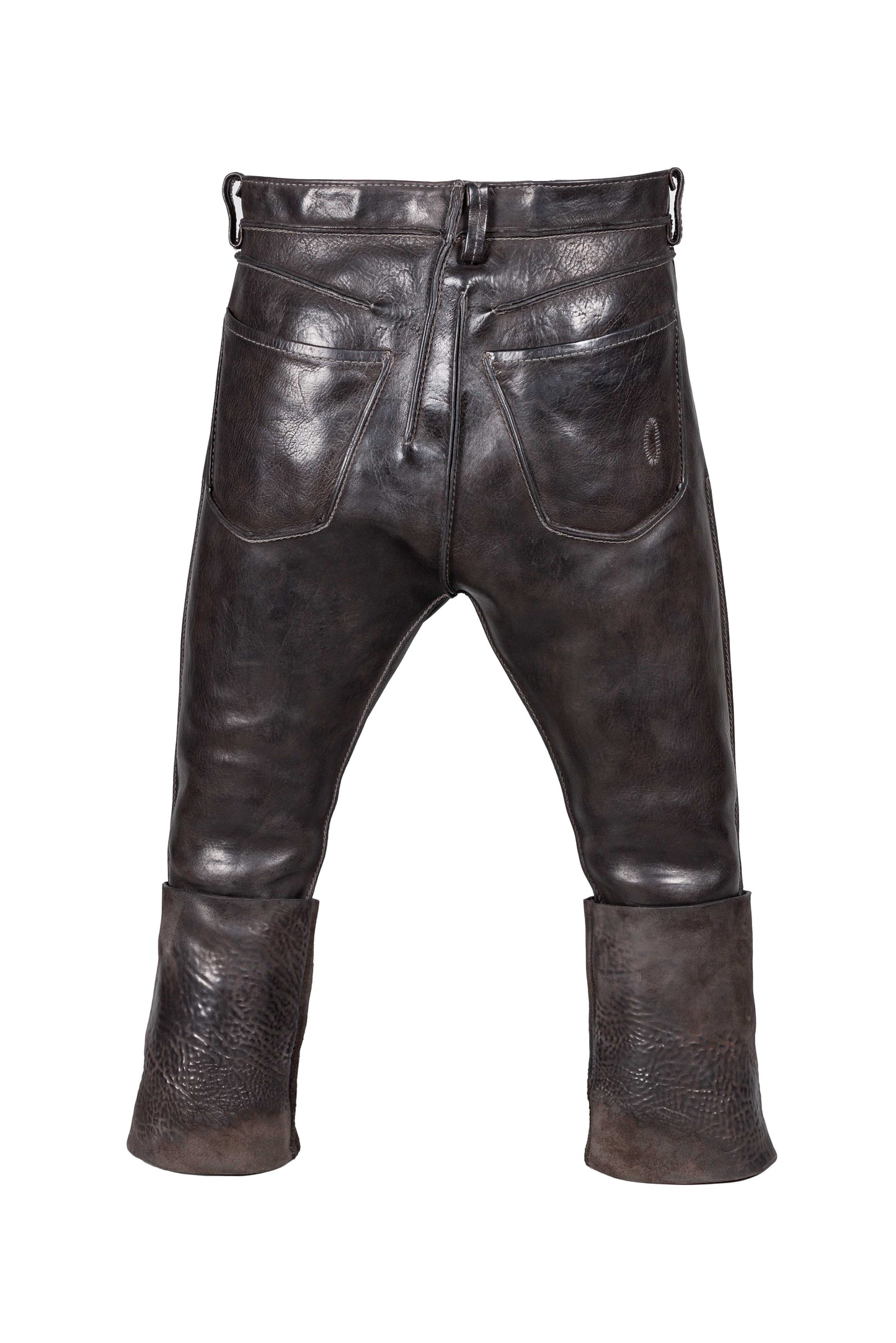 Four-Pocket Pony Leather Trousers