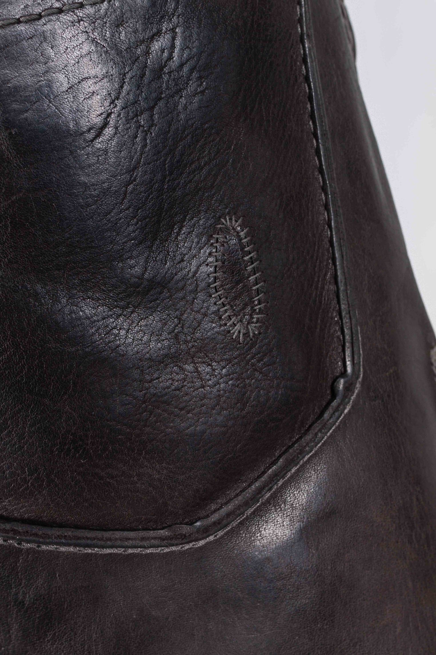 Four-Pocket Pony Leather Trousers