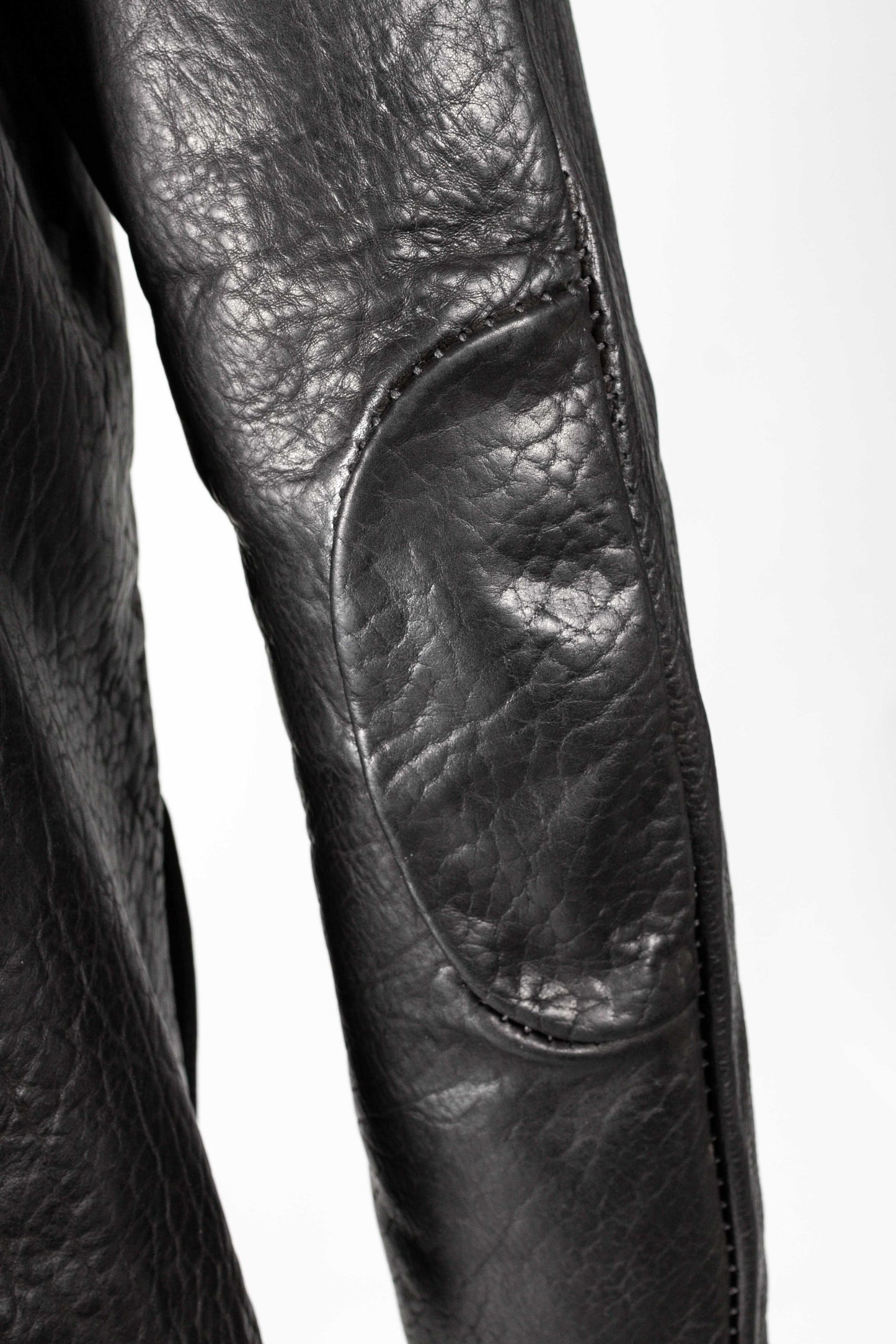 Object Dyed Lined Overlock Leather Jacket