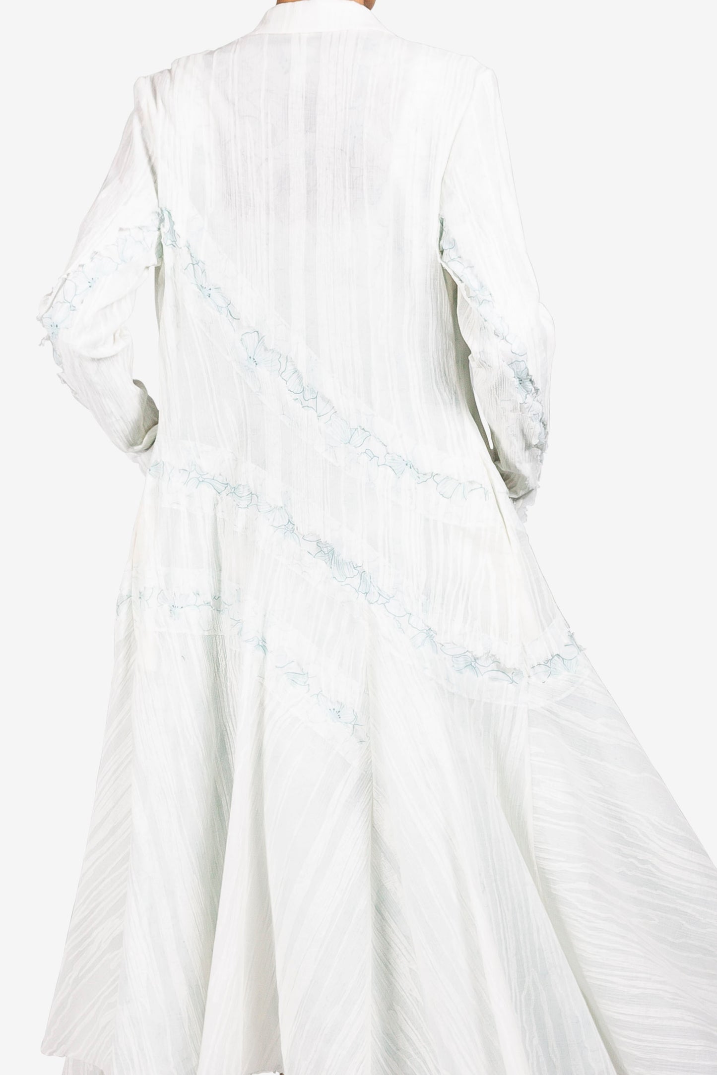 Cracked Long Shirt Dress