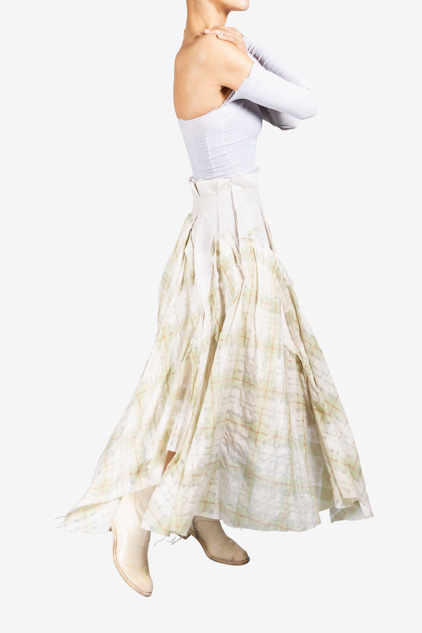 Asymmetric Draped Skirt