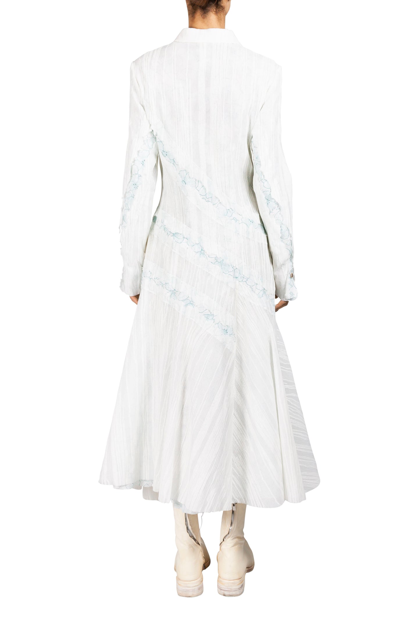 Cracked Long Shirt Dress