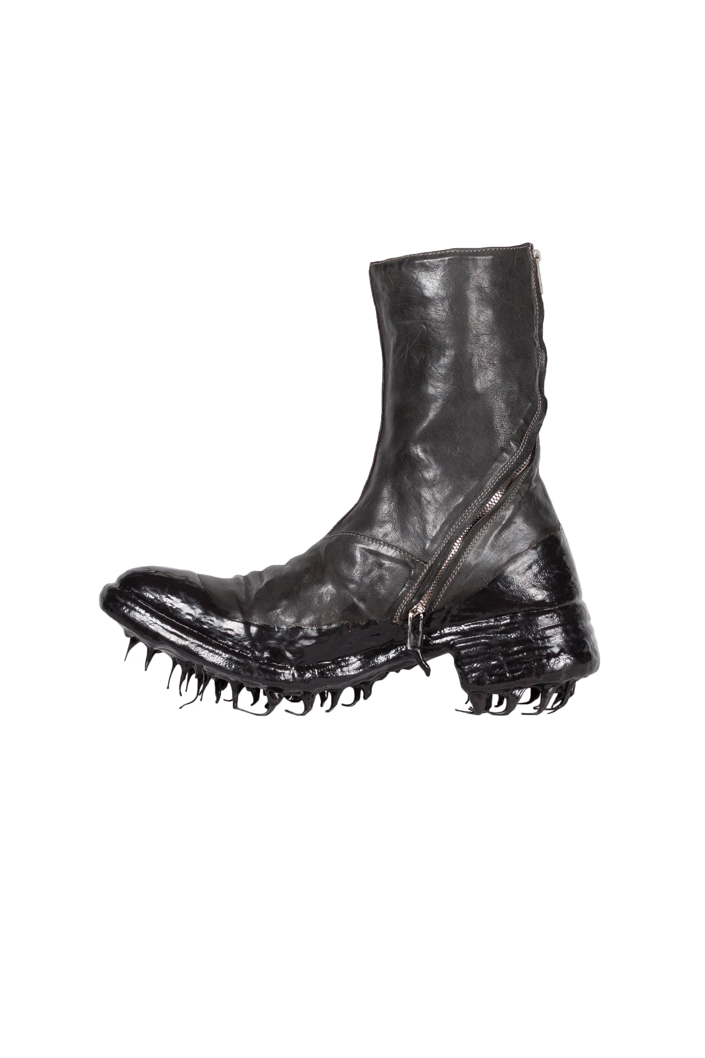 Object Dyed Lined Rubber Drip Diagonal Zip Goodyear Boot
