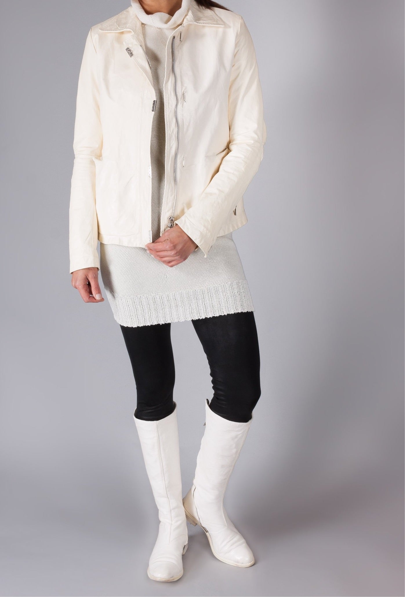 Object Dyed Lined Scarstiched Jacket