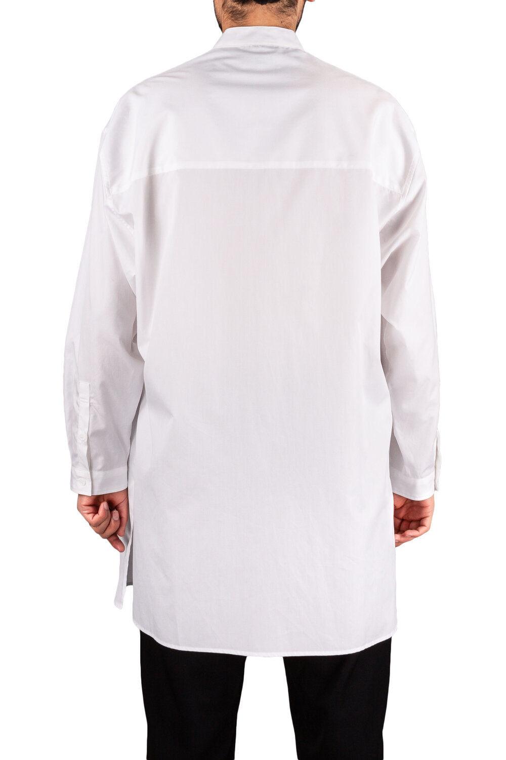 Stand Collar Longline Shirt