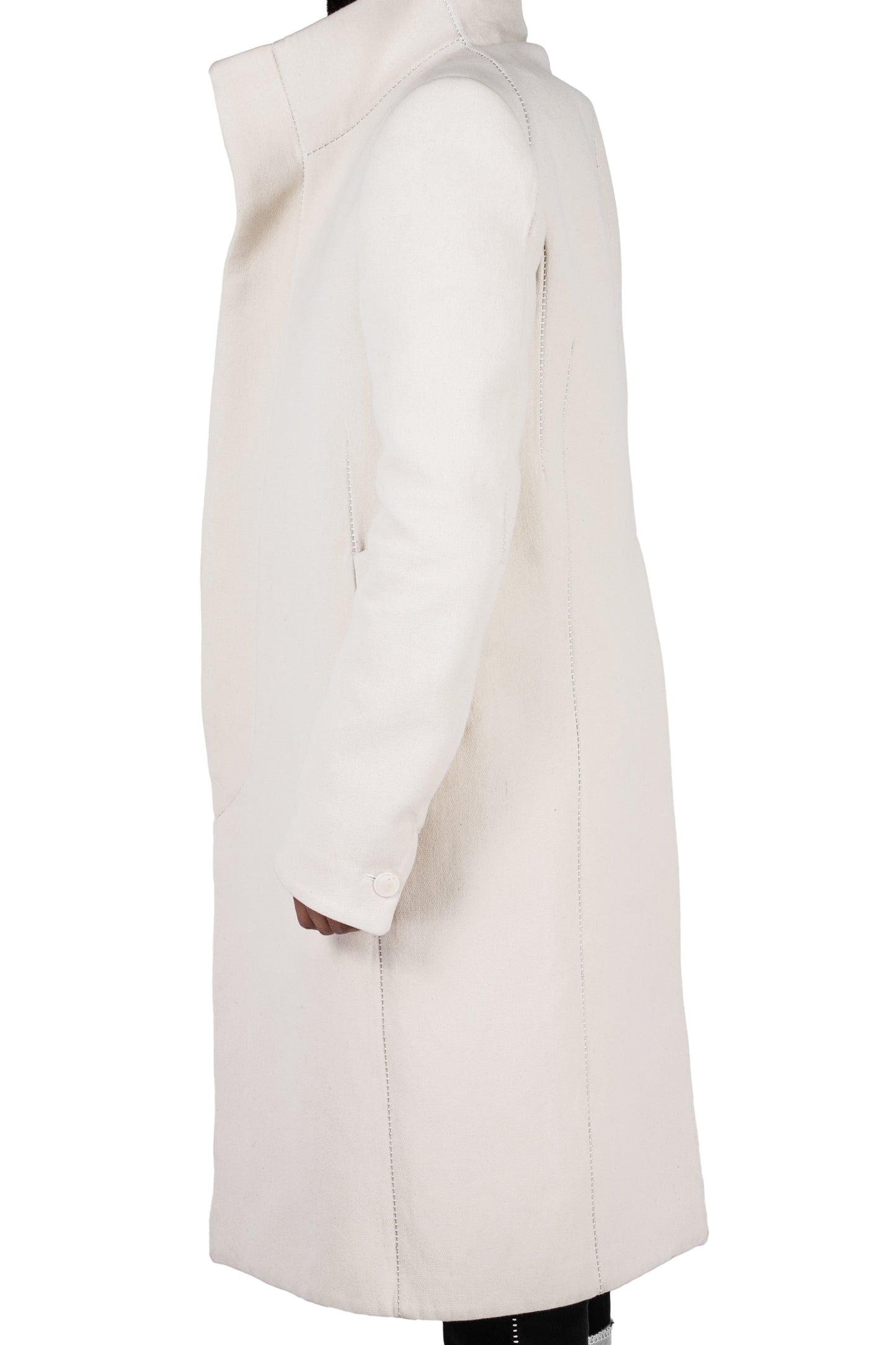 Overlock High Neck Dead End Coat