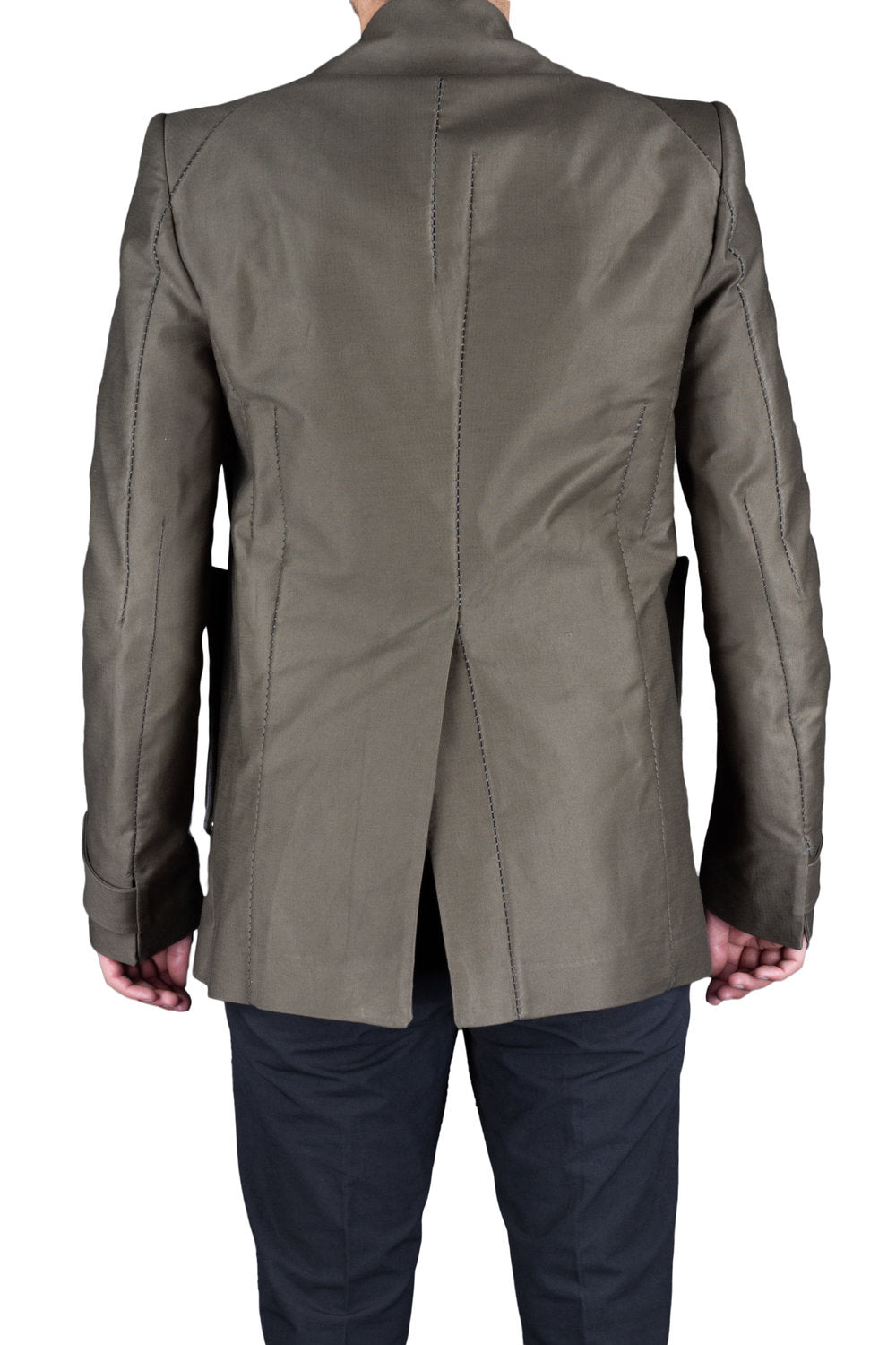 Unlined Visible Overlock Dead End Caban