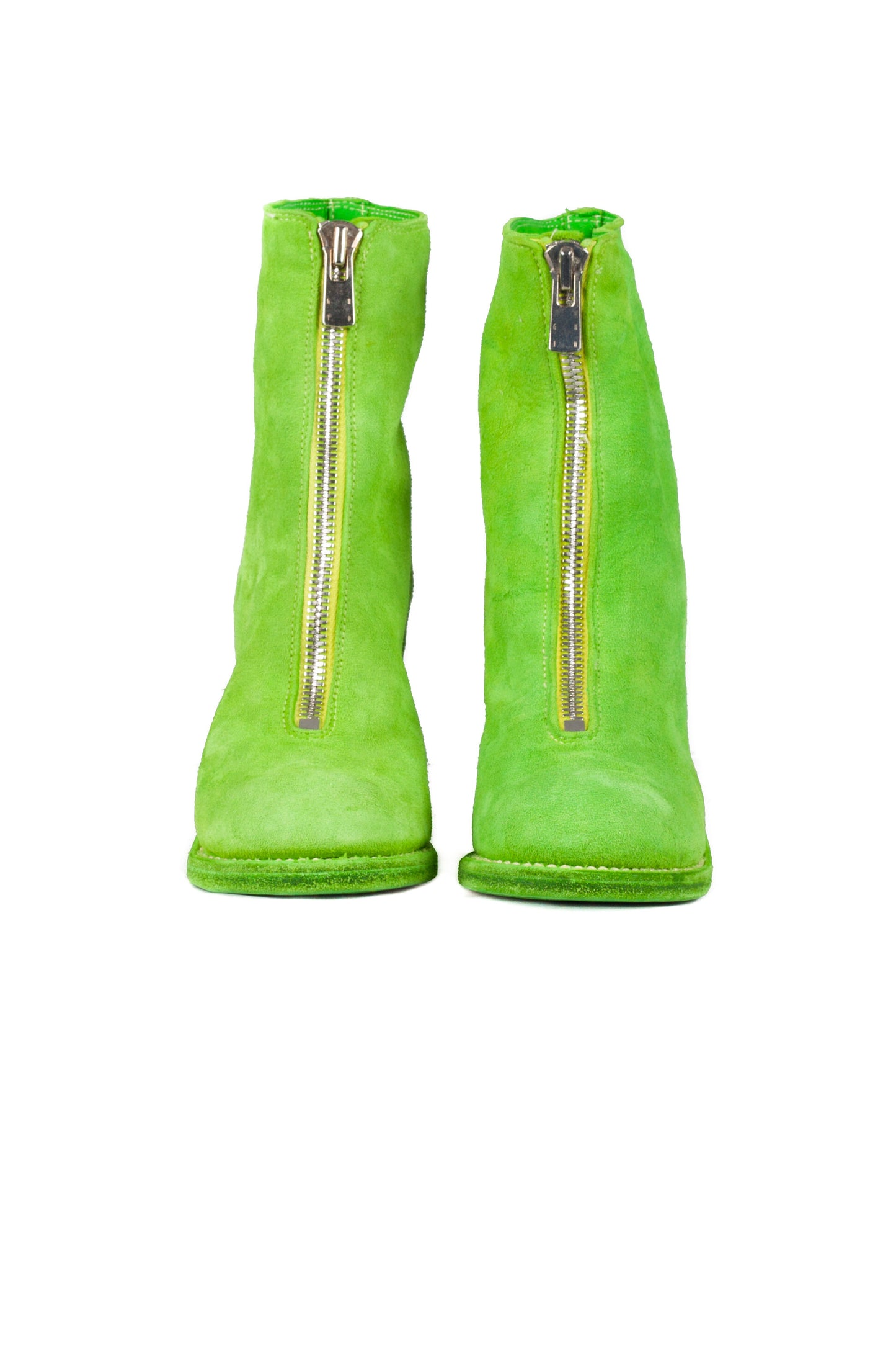 Front Zip Heel Boots