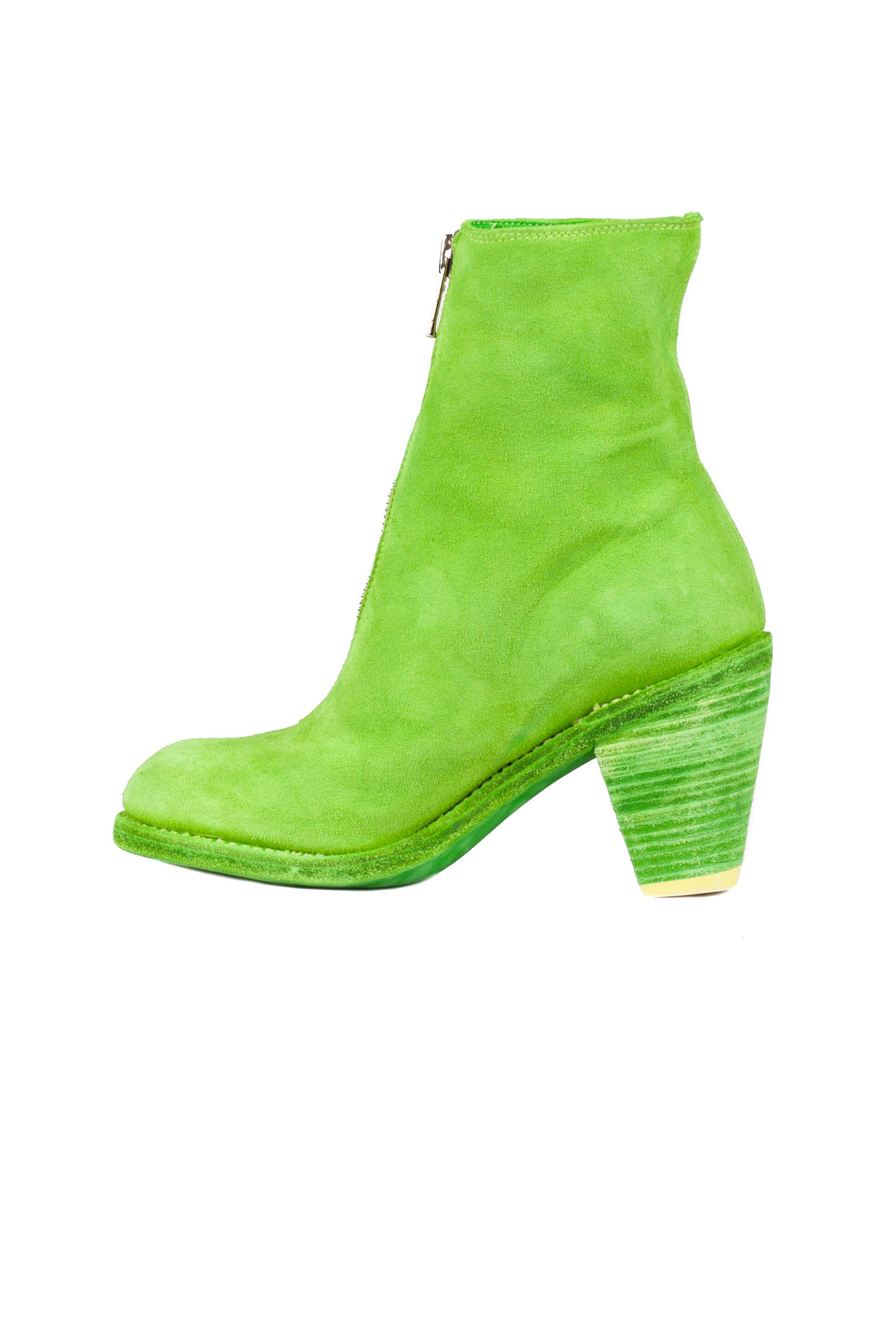 Front Zip Heel Boots