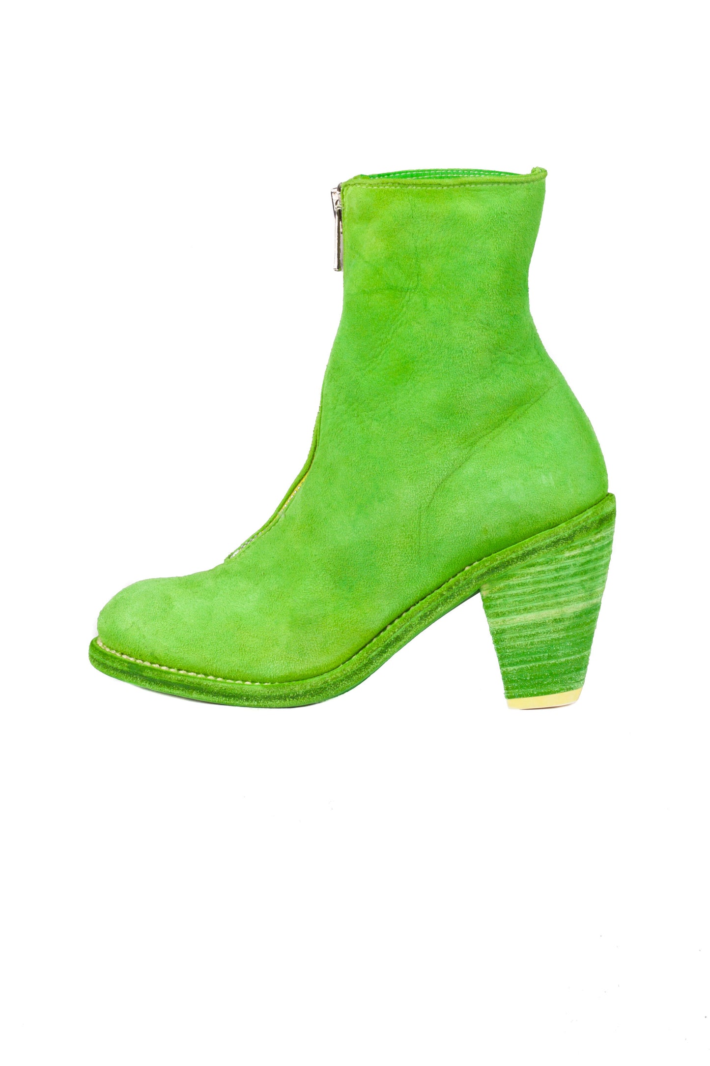 Front Zip Heel Boots