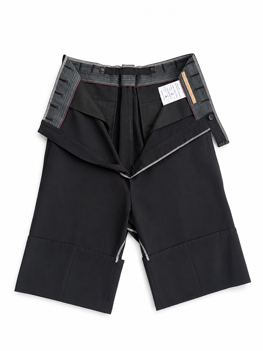 Self Edged Long Crotch Ankle Trousers