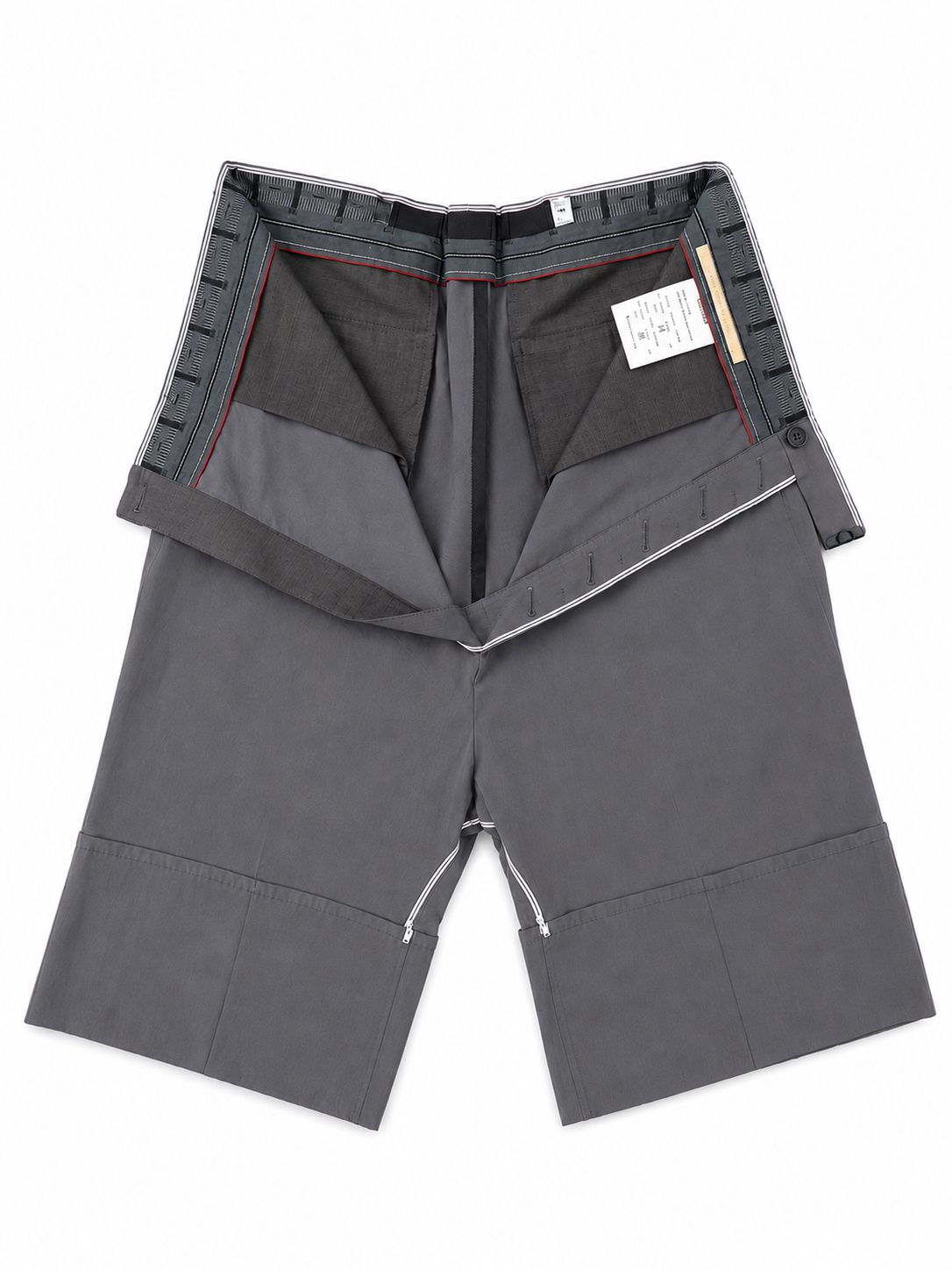 Self Edged Long Crotch Crop Trousers
