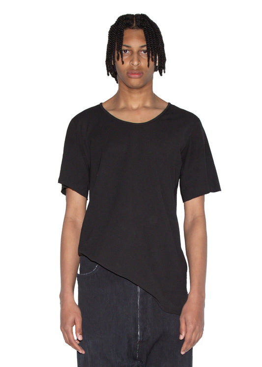 Object Dyed Reverse S. Sleeve Crewneck Slant Shirt