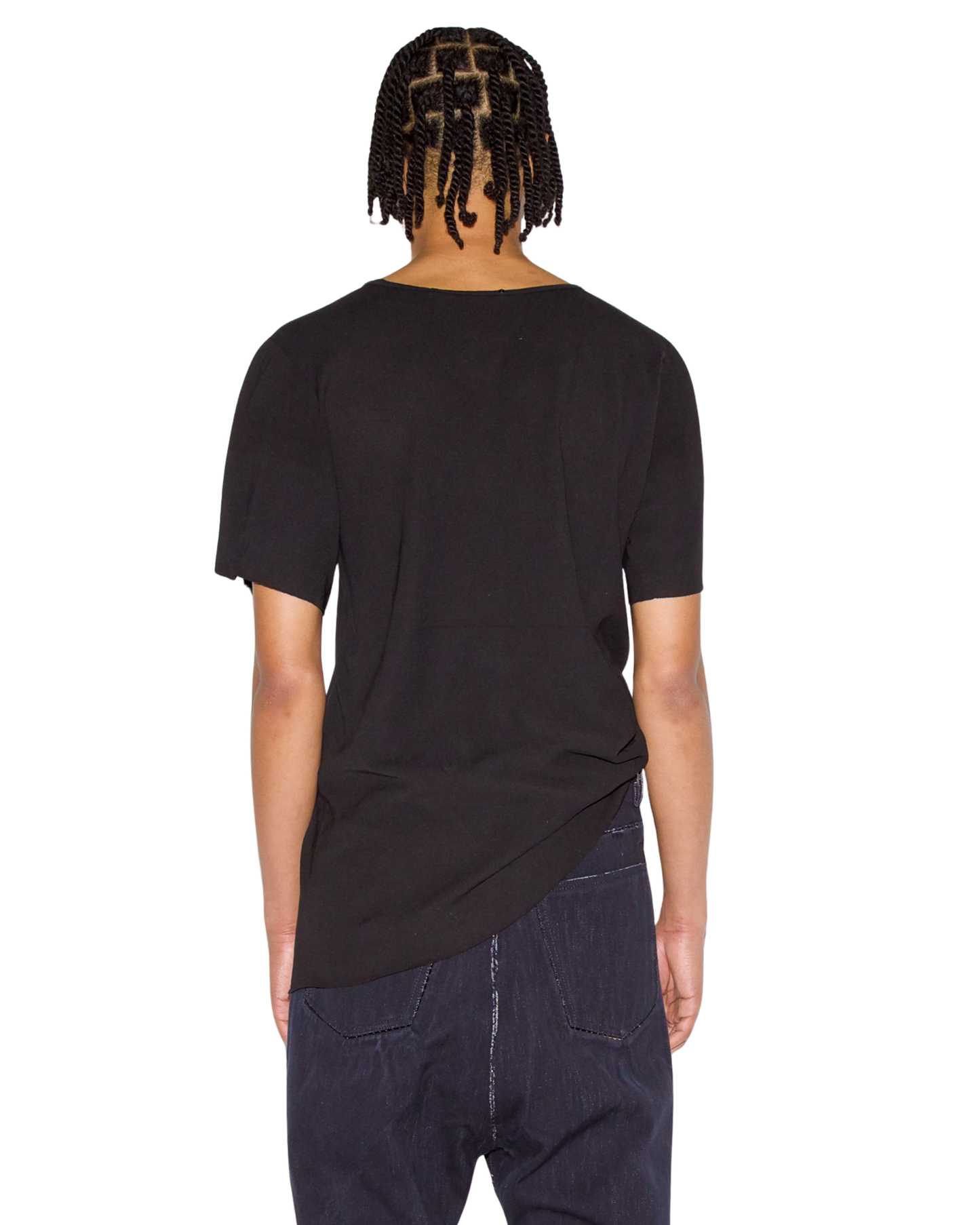 O.D. Reverse S. Sleeve Crewneck Slant Shirt