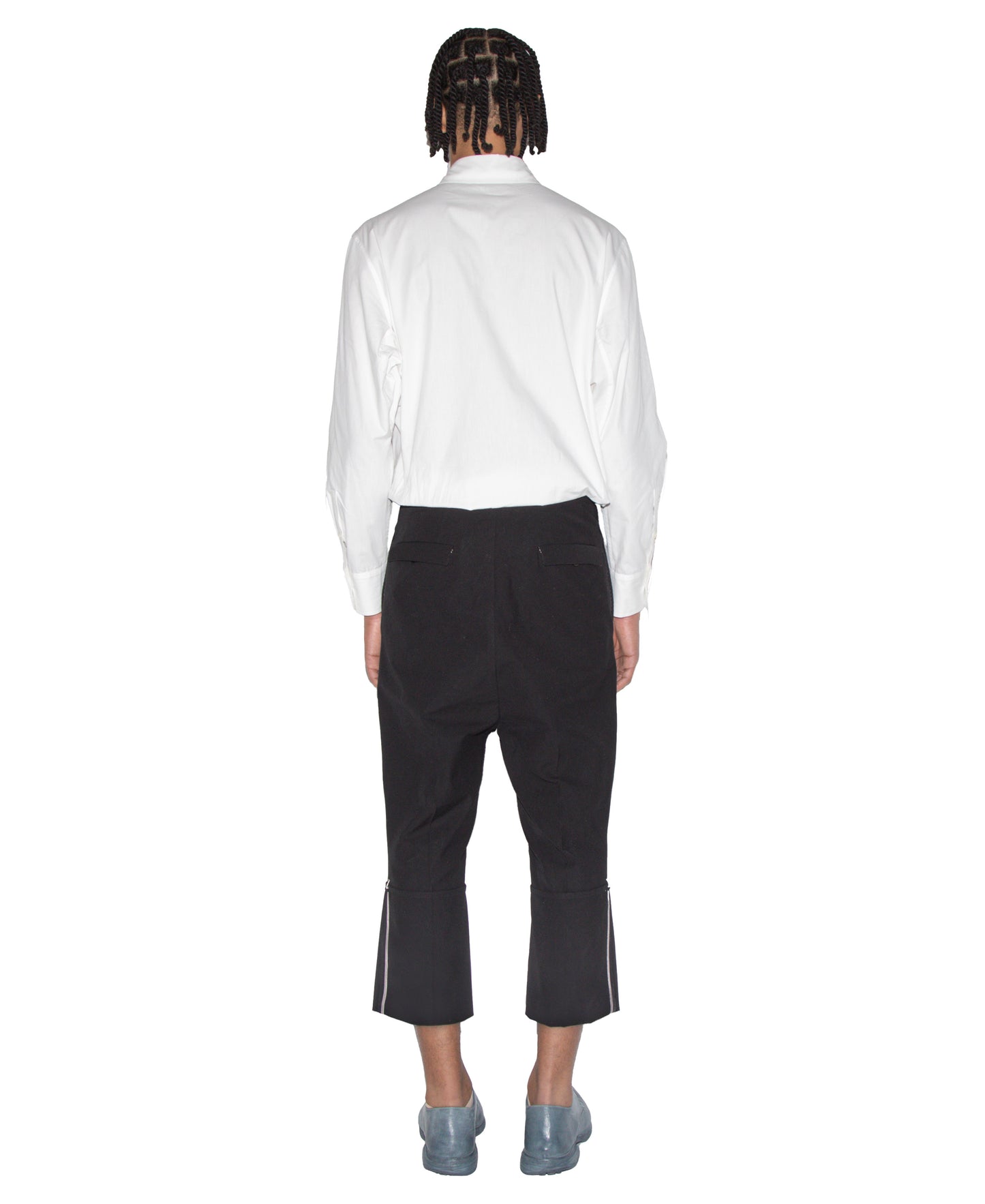 Self-Edged Long Crotch Ankle Trousers