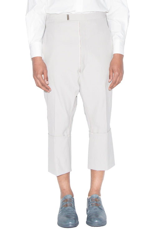 Self-Edged Long Crotch Ankle Trousers