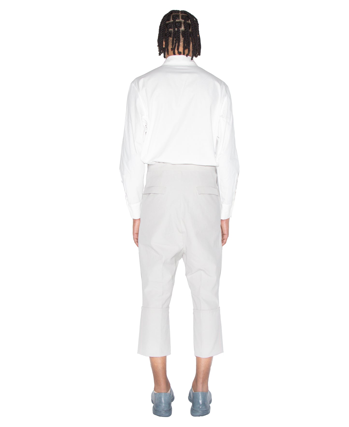 Self-Edged Long Crotch Ankle Trousers