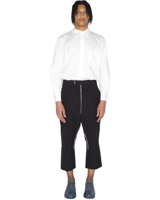 Self-Edged Long Crotch Ankle Trousers