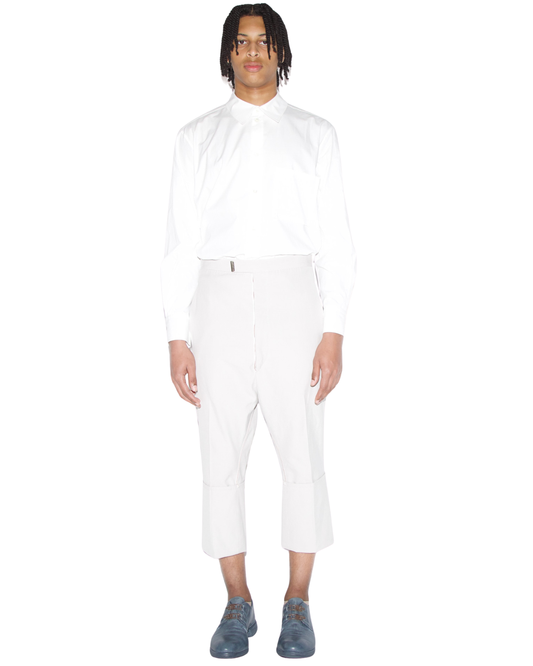 Self-Edged Long Crotch Ankle Trousers