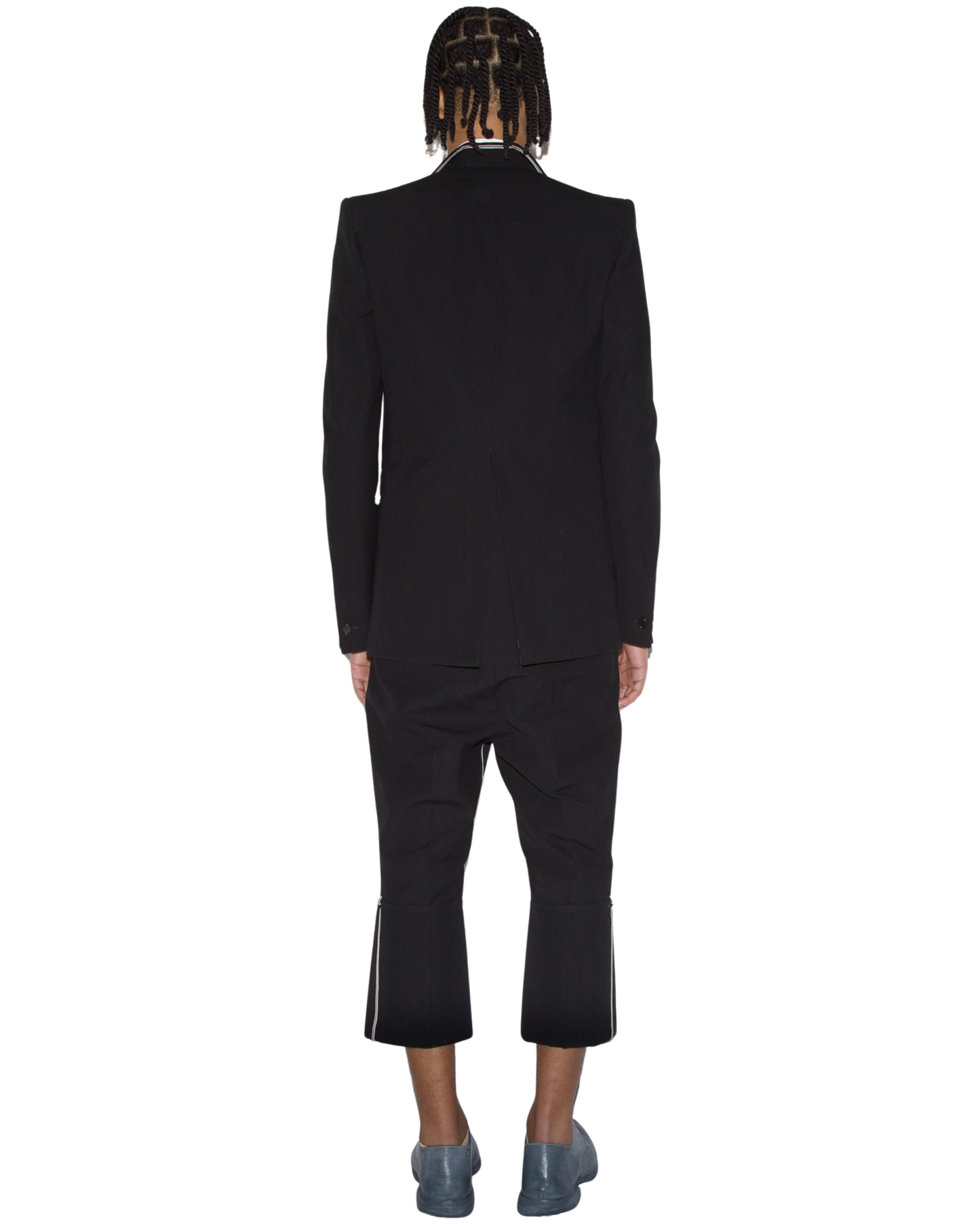 Self-Edged Long Crotch Ankle Trousers