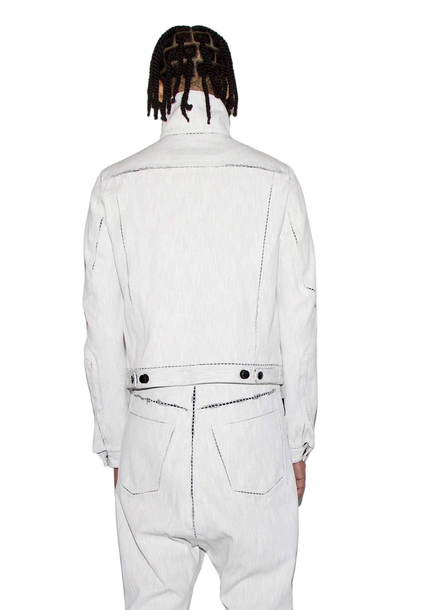 New Collection from Carol Christian Poell.

Person wearing Gloop White Jean Jacket, and White Denim.