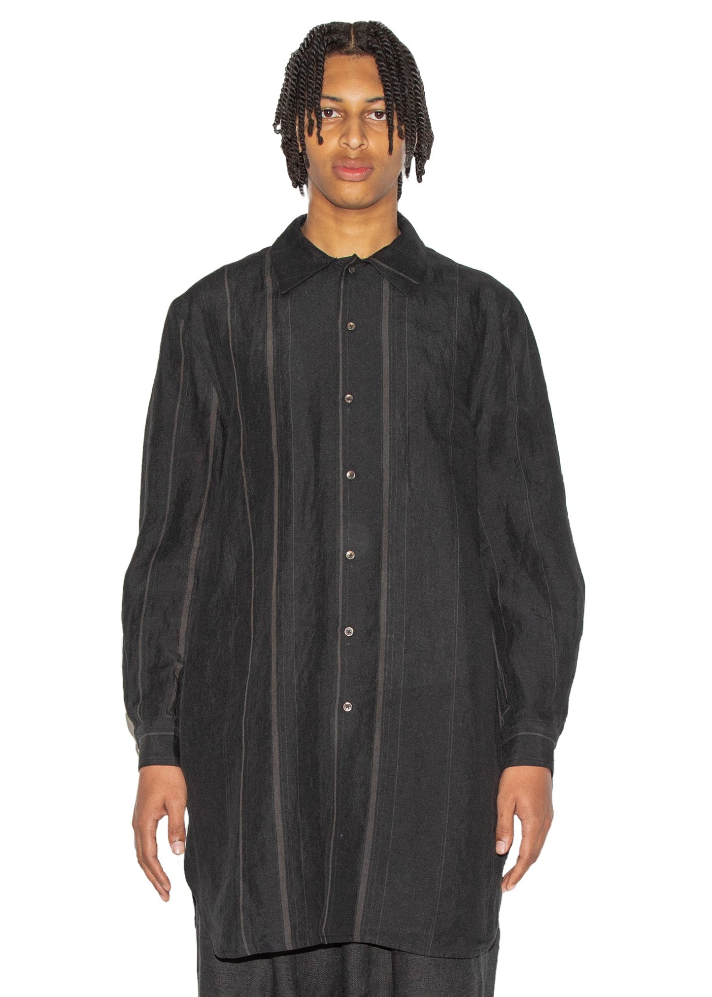 Relaxed Fit Hand Woven Long Shirt