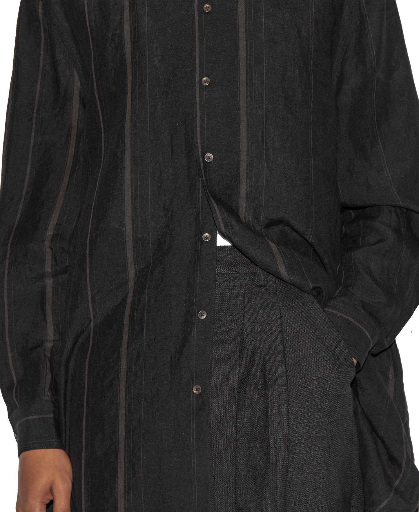 Relaxed Fit Hand Woven Long Shirt