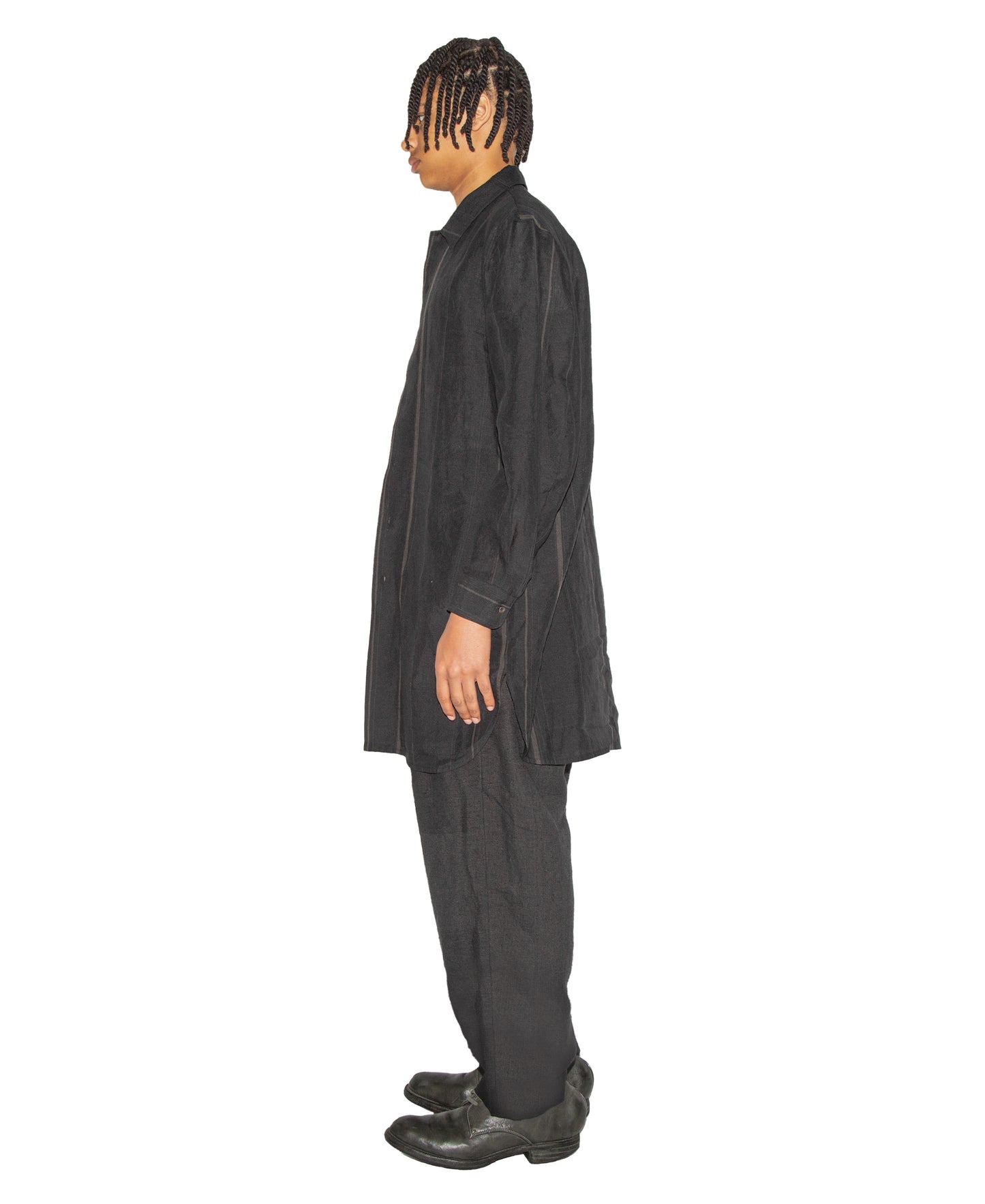 Relaxed Fit Hand Woven Long Shirt