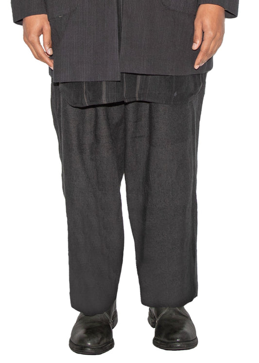 Hand Woven and Dyed Patch Wide Harem Trouser