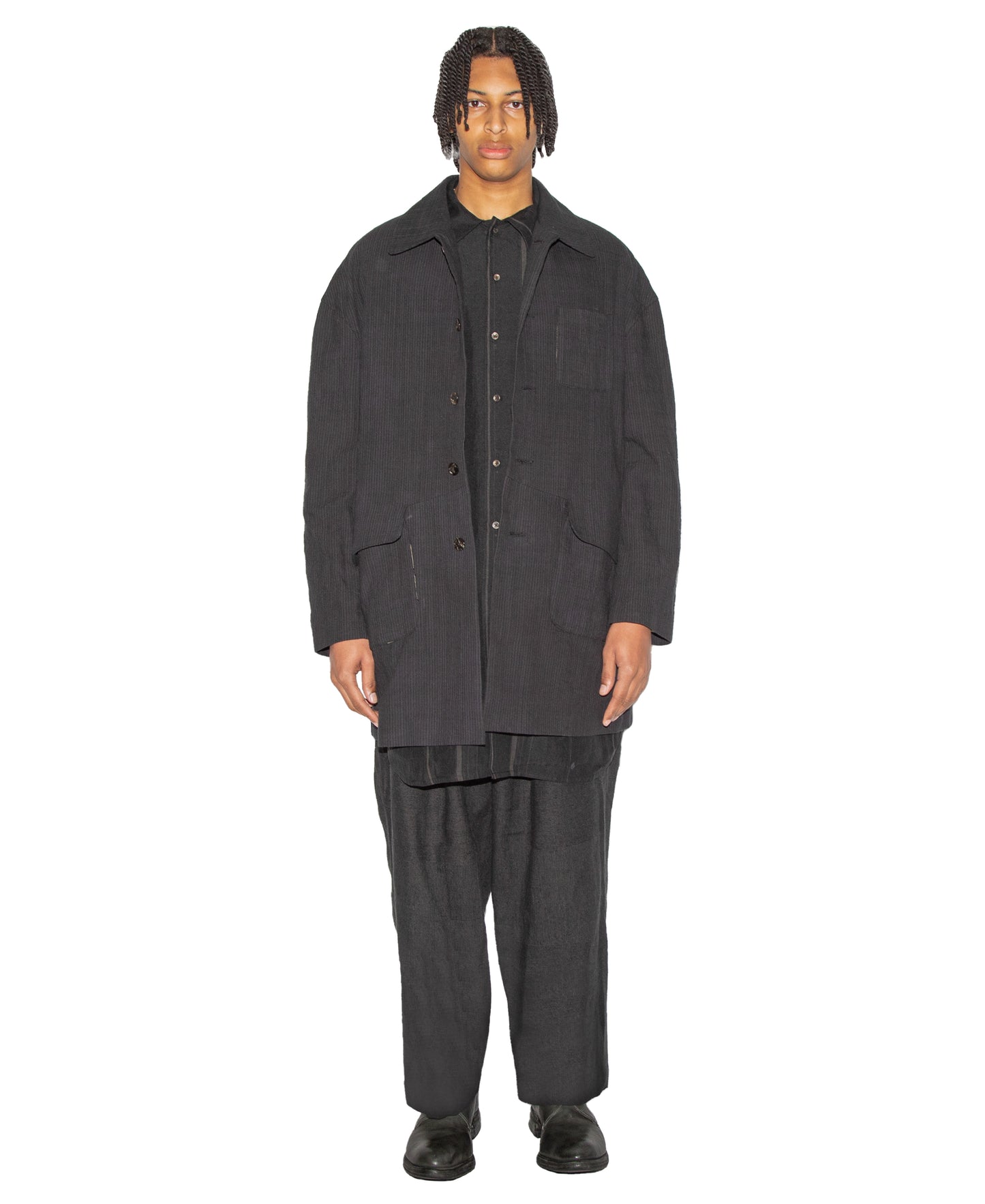 Hand Woven and Dyed Patch Wide Harem Trouser