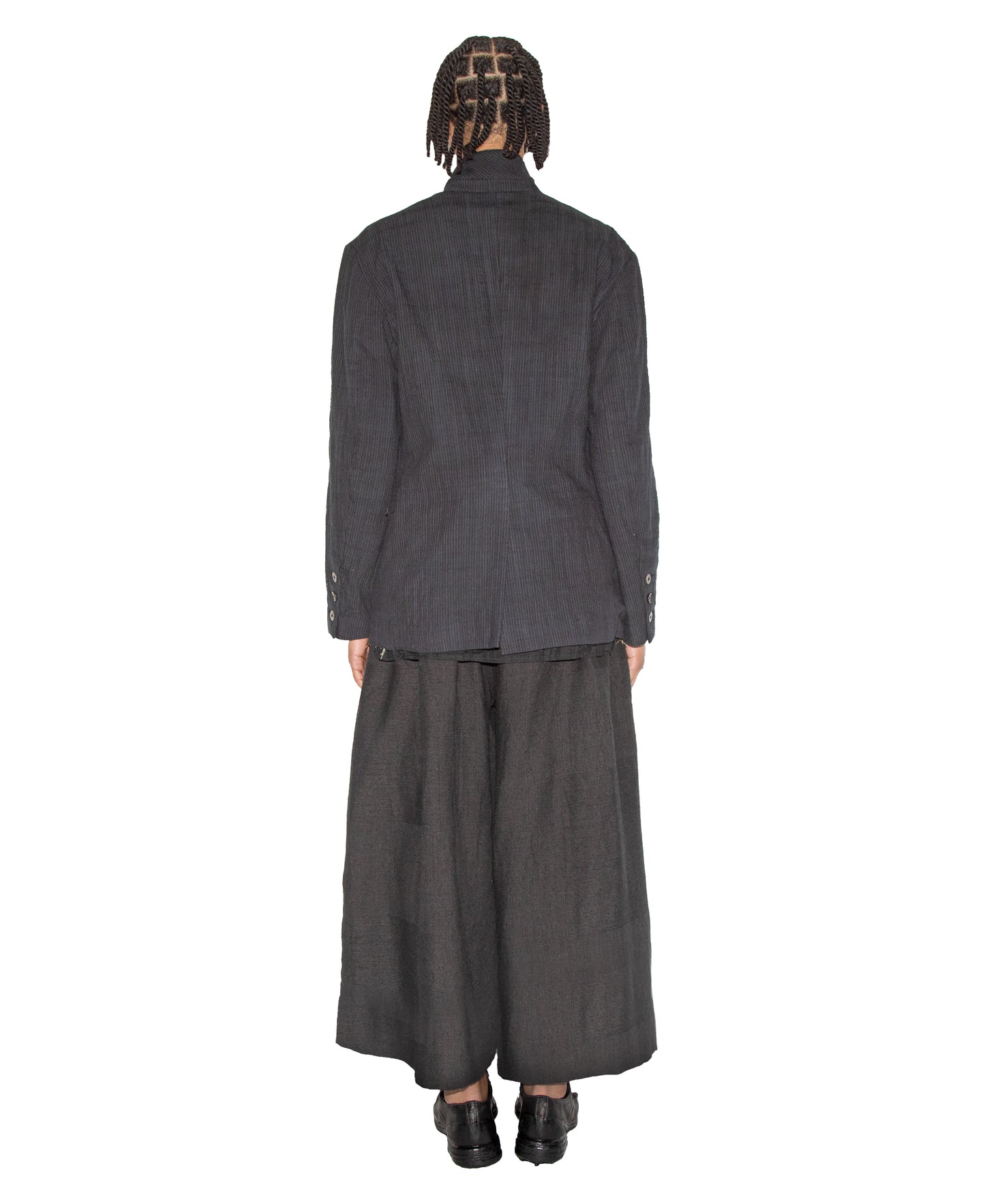 Slim-Fit Hand Woven and Dyed Patch Blazer
