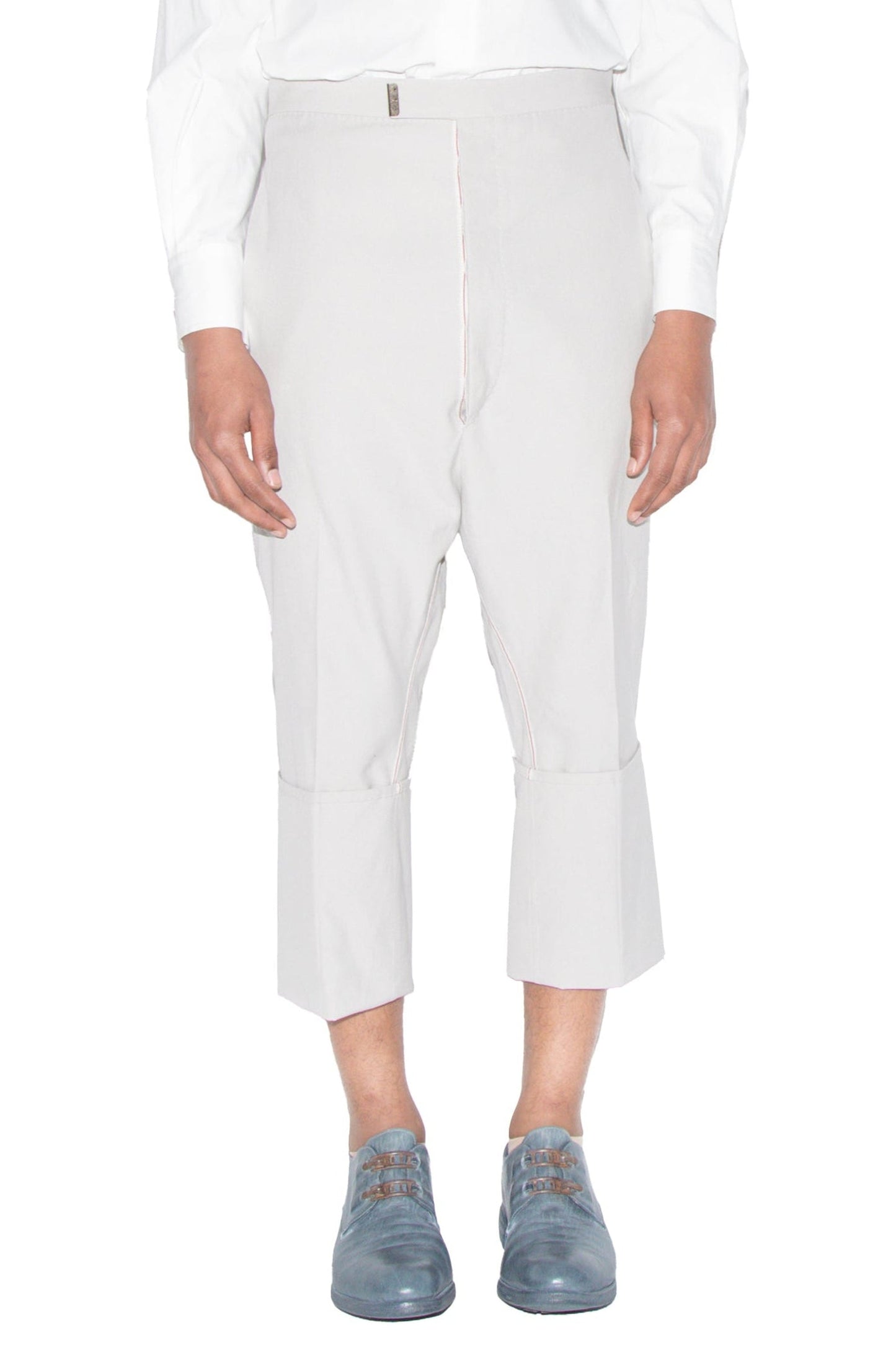 Self-Edged Long Crotch Ankle Trousers — image 1