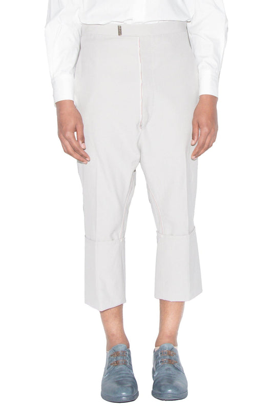 Self-Edged Long Crotch Ankle Trousers — image 1