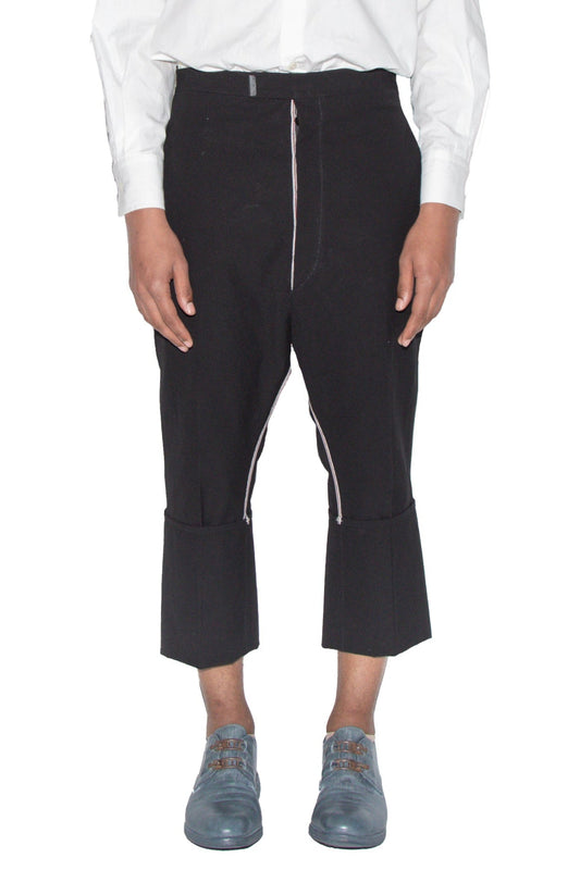 Self-Edged Long Crotch Ankle Trousers — image 1