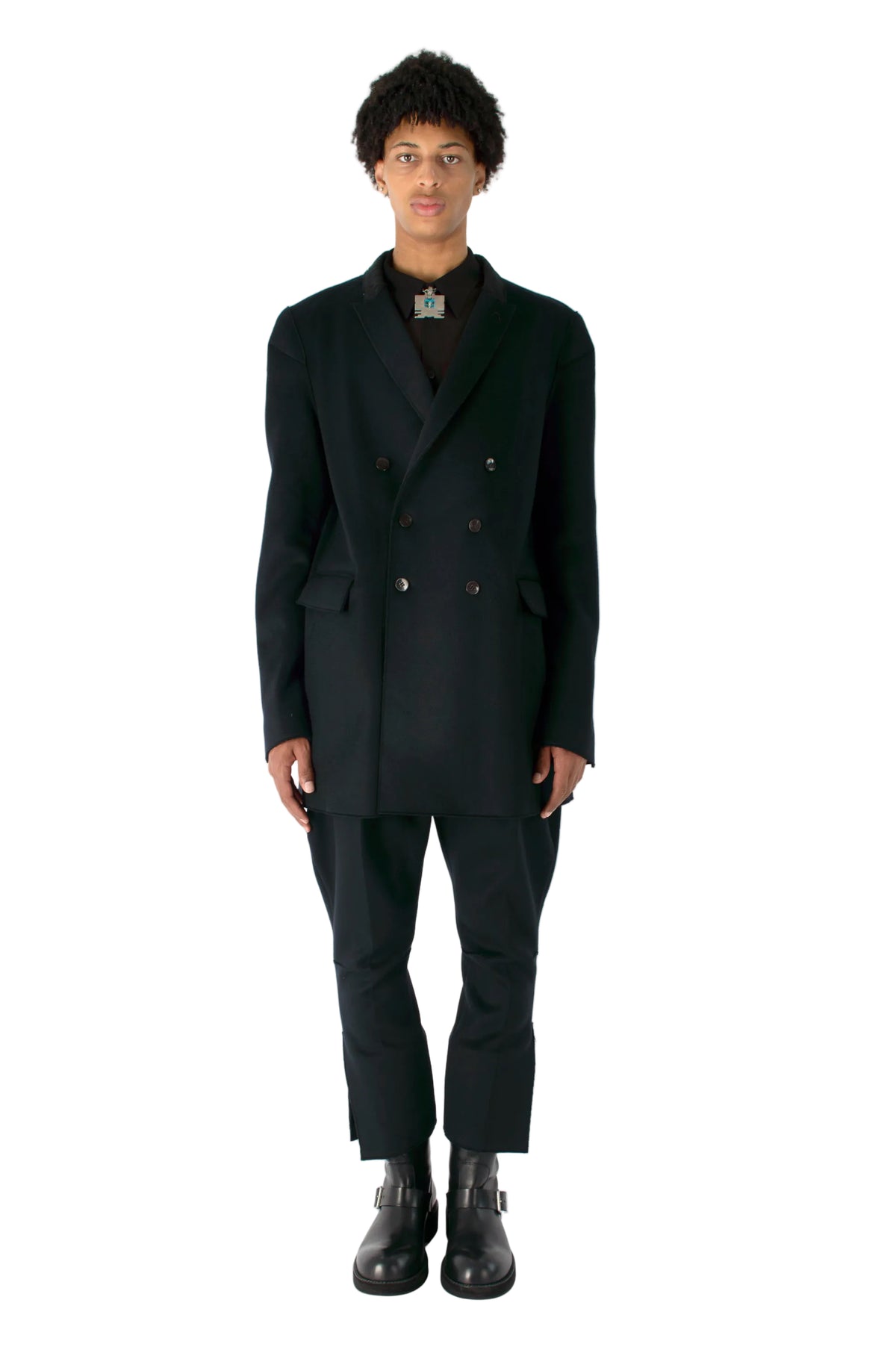 Oversized Double-Breasted Jacket